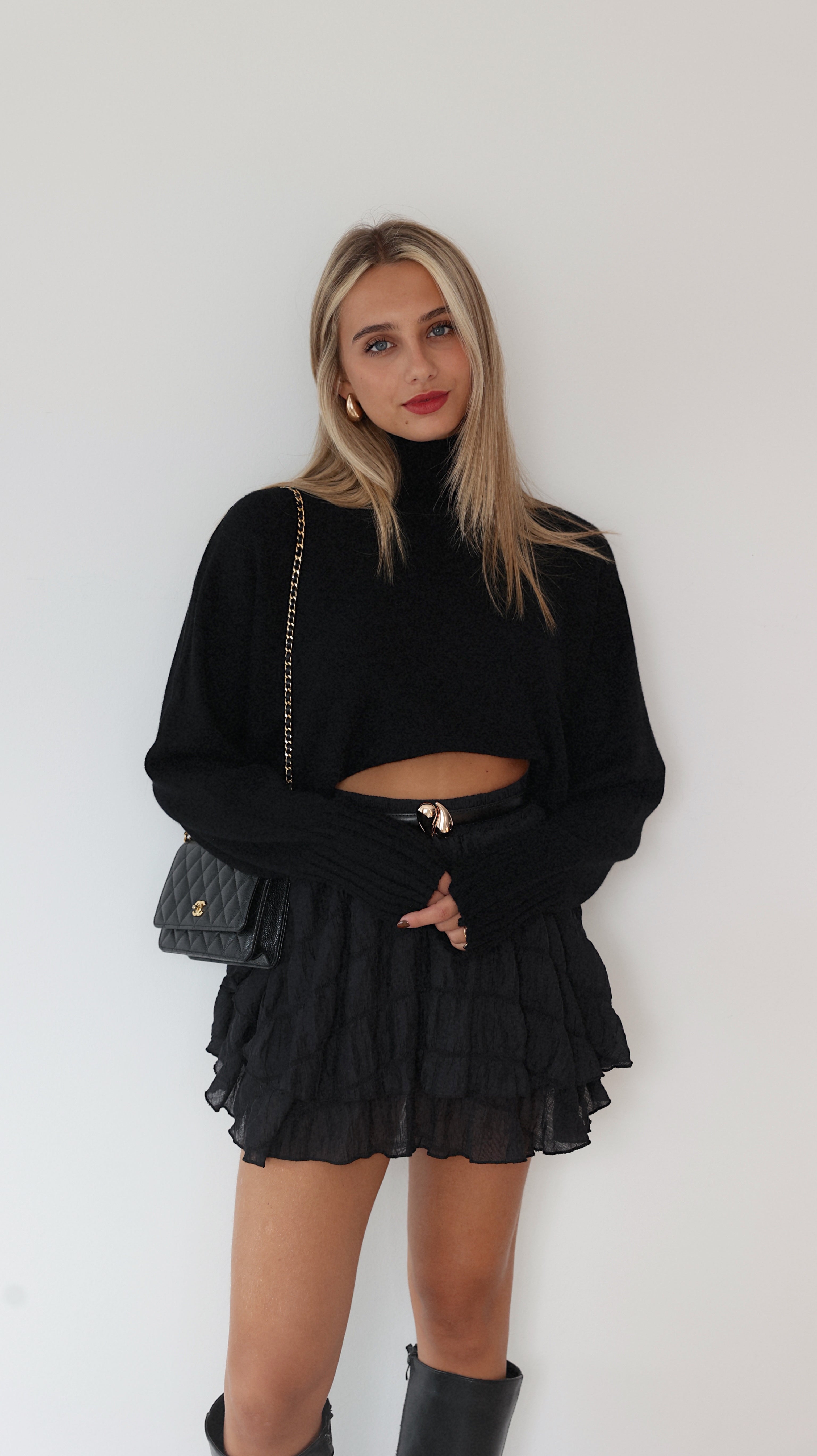 LYSE SKORT-SHORTS - NEGRO