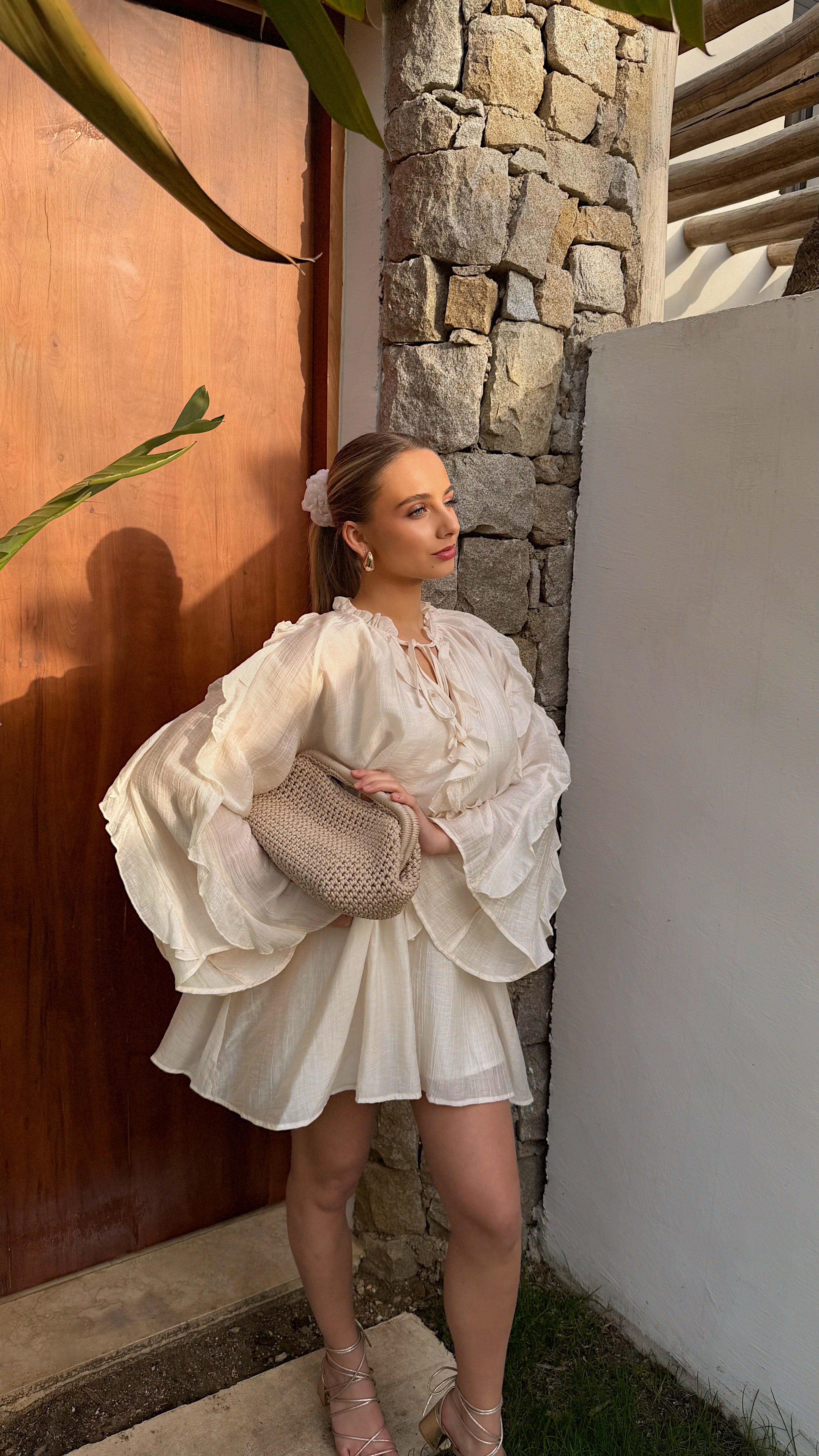 ROBE CAROLINE - ECRU