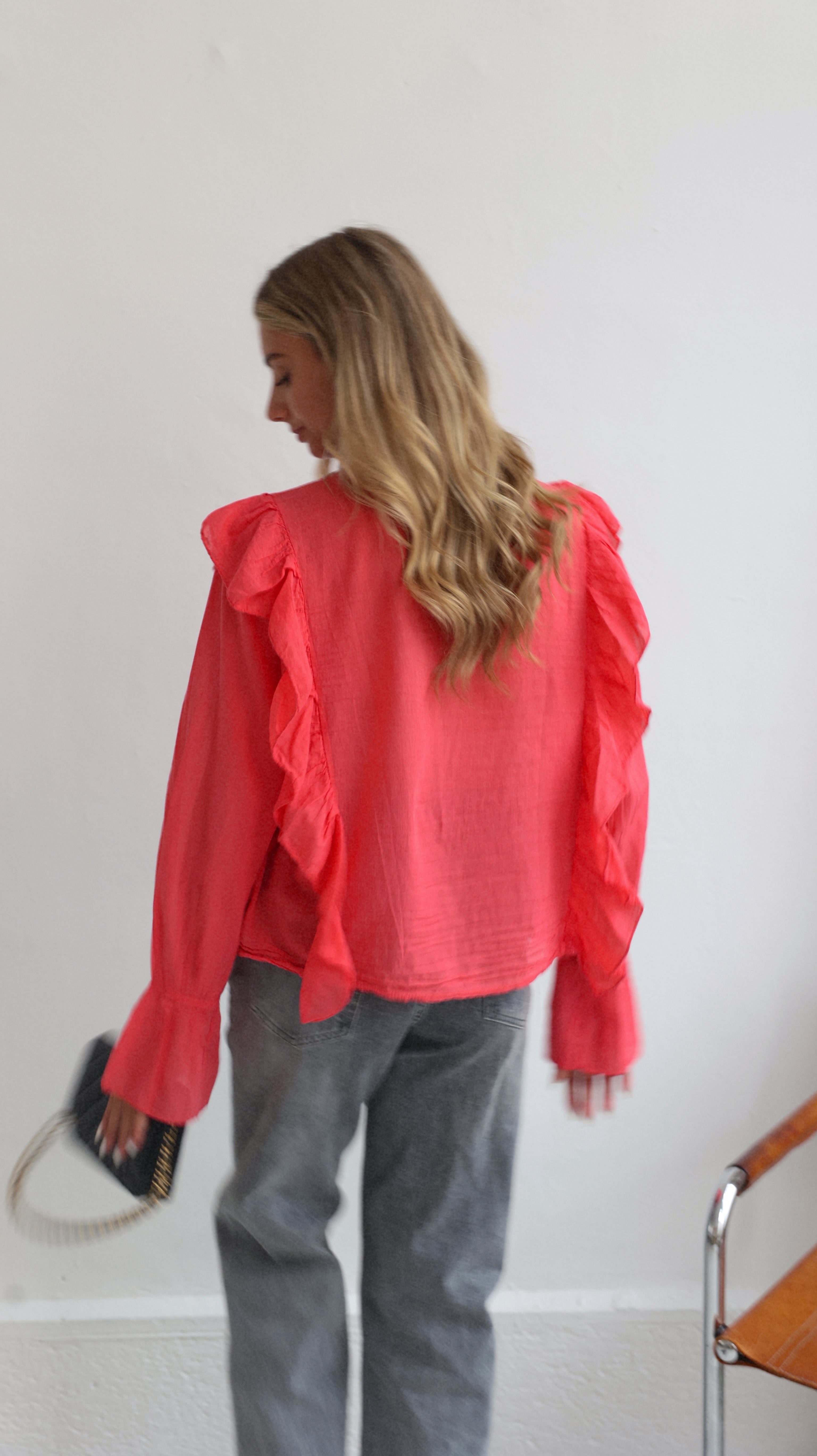 BLOUSE CALIE - CORAIL