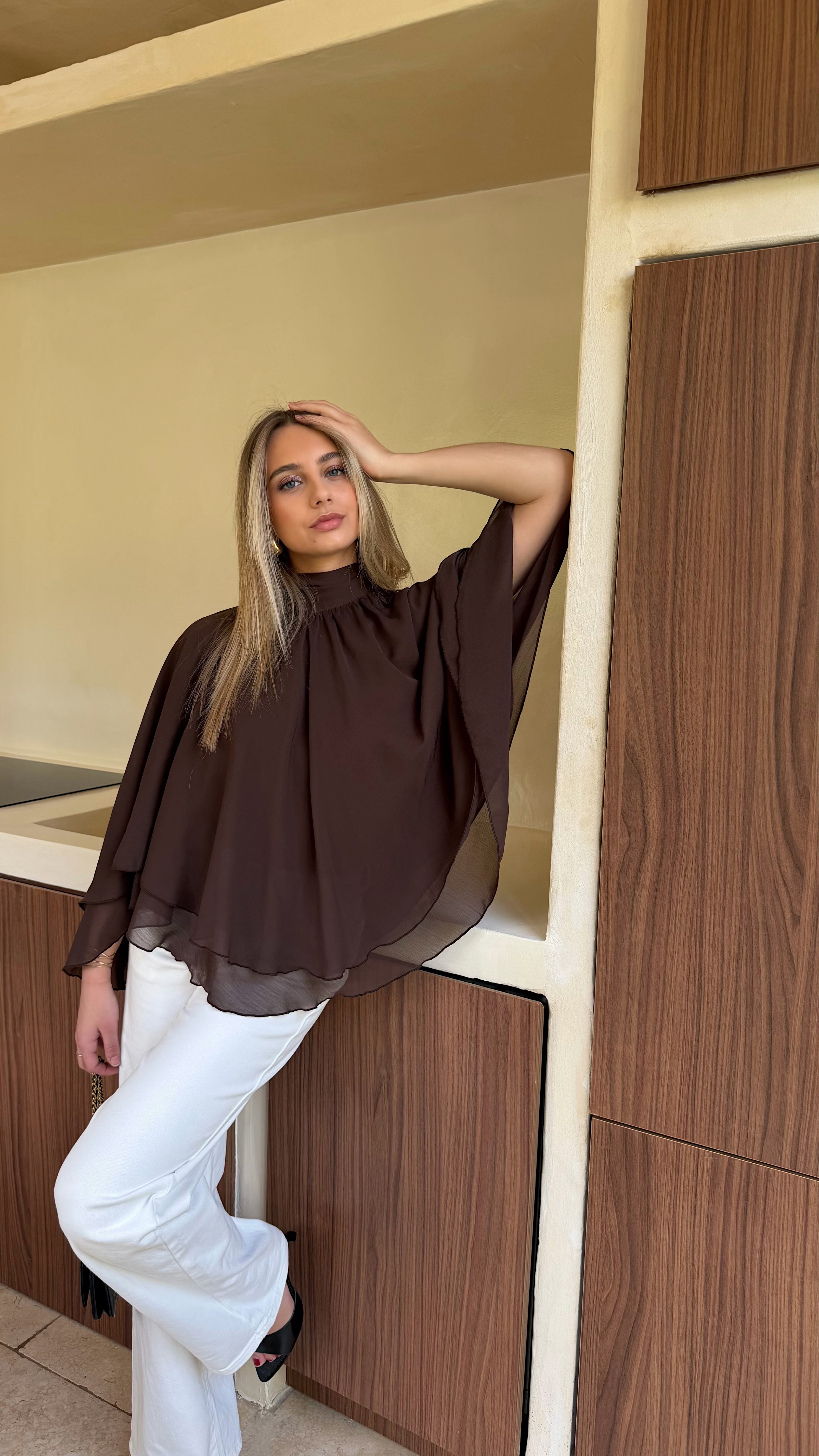 BLOUSE ISALIA - CHOCO