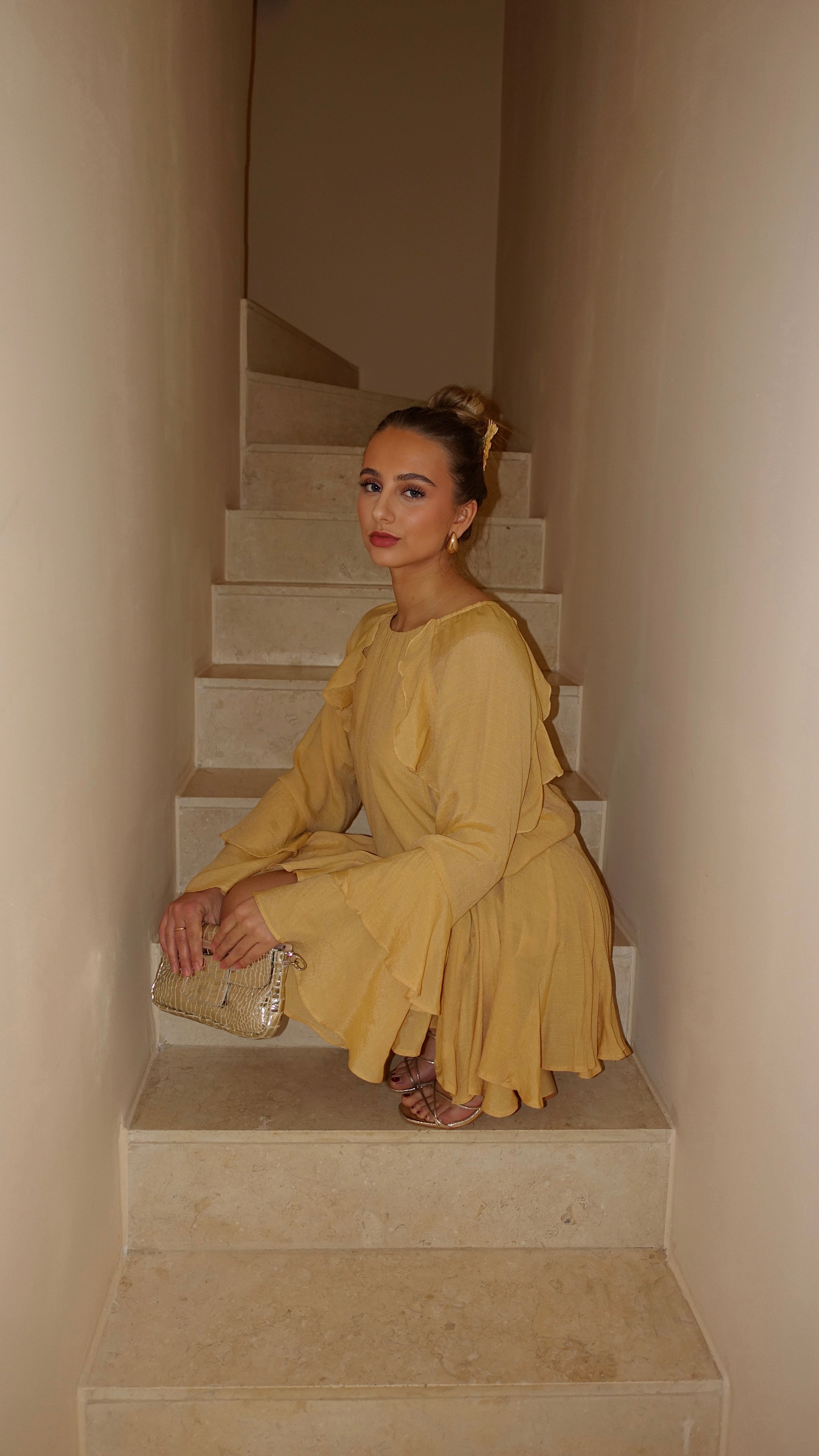 ROBE DOLORES - JAUNE