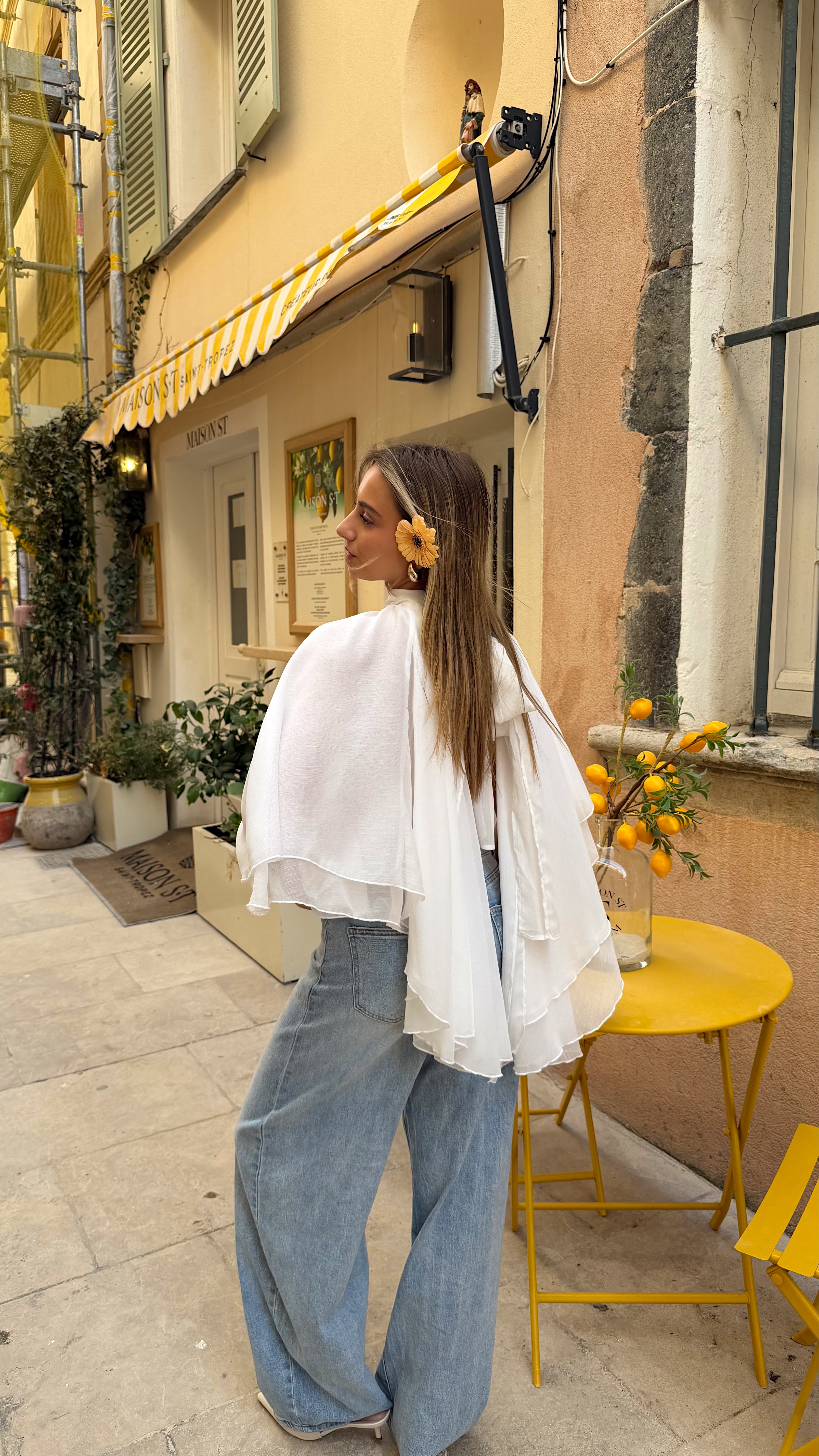 BLOUSE ISALIA - BLANC