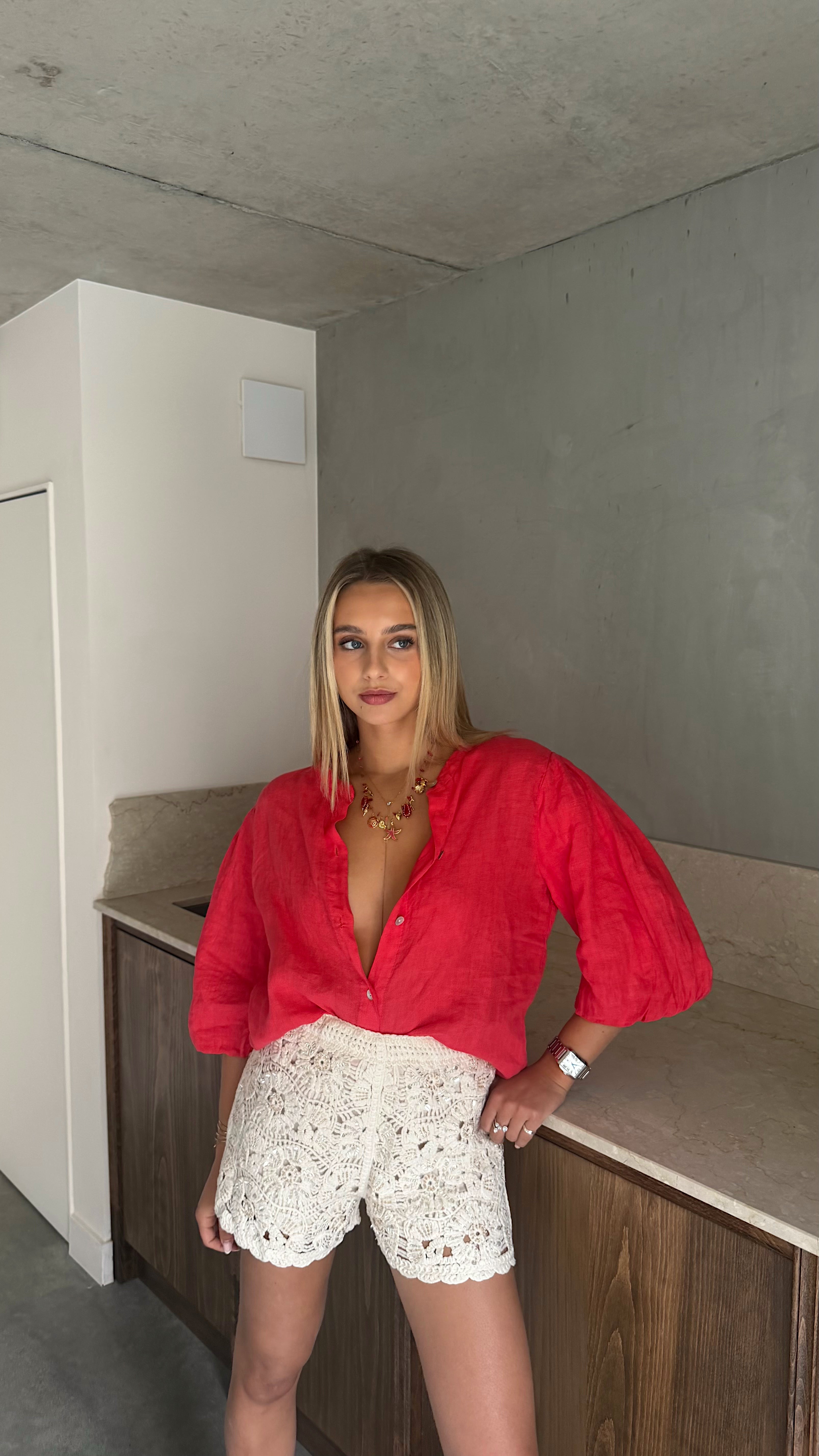SHORT LOUNA - BEIGE