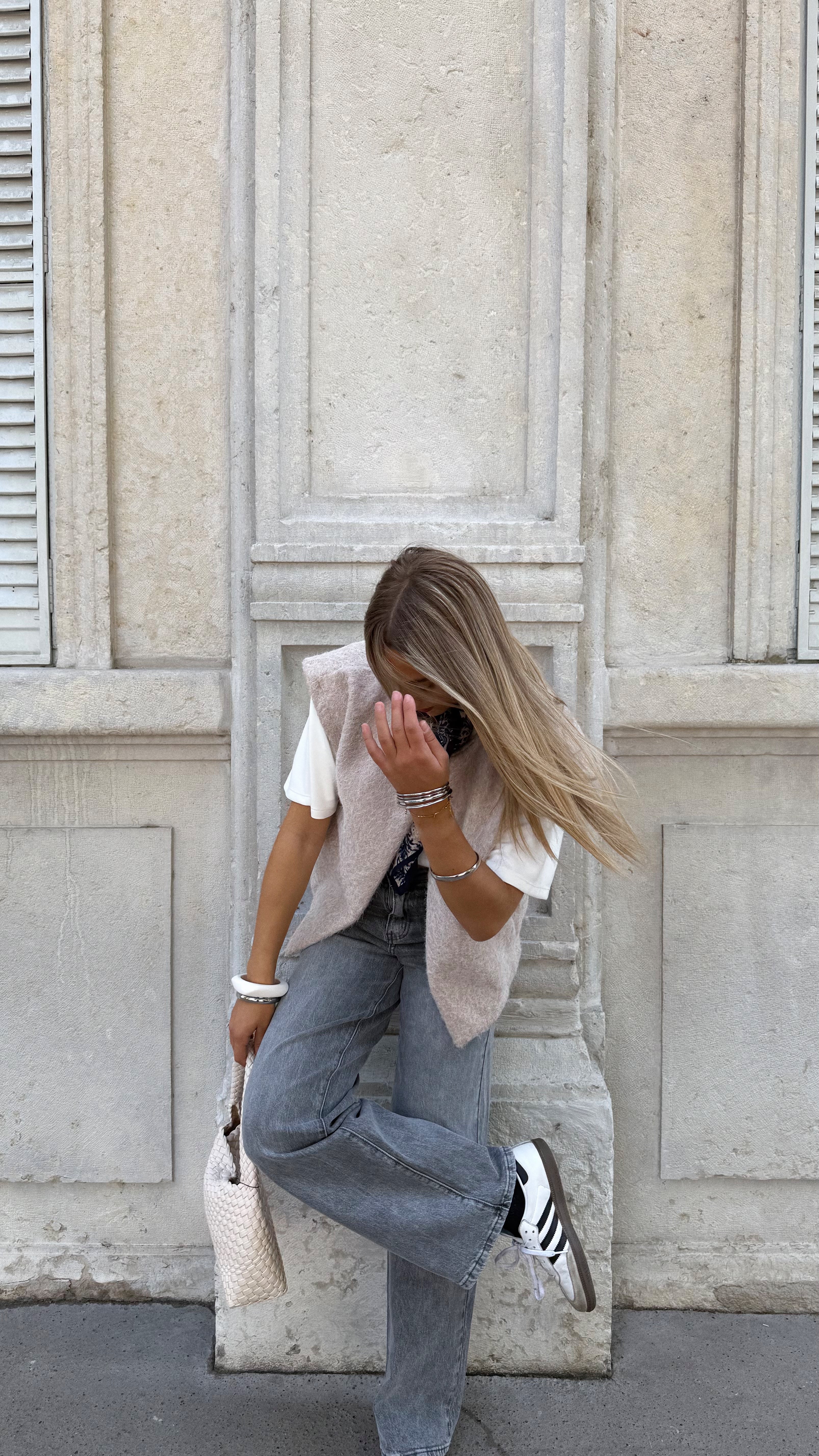 VESTE SANS MANCHES ABIE - BEIGE