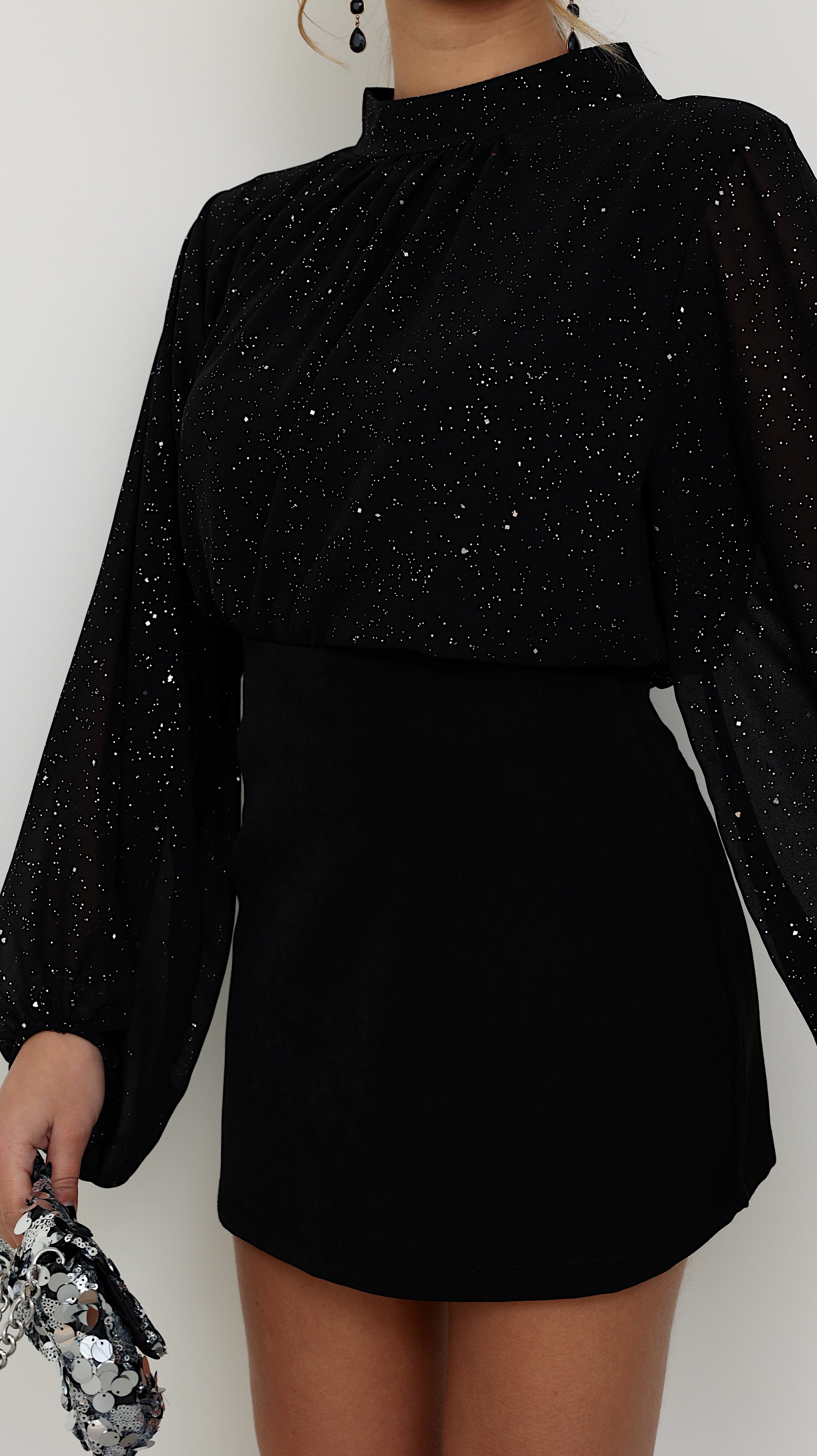 CLARA BLOUSE - BLACK