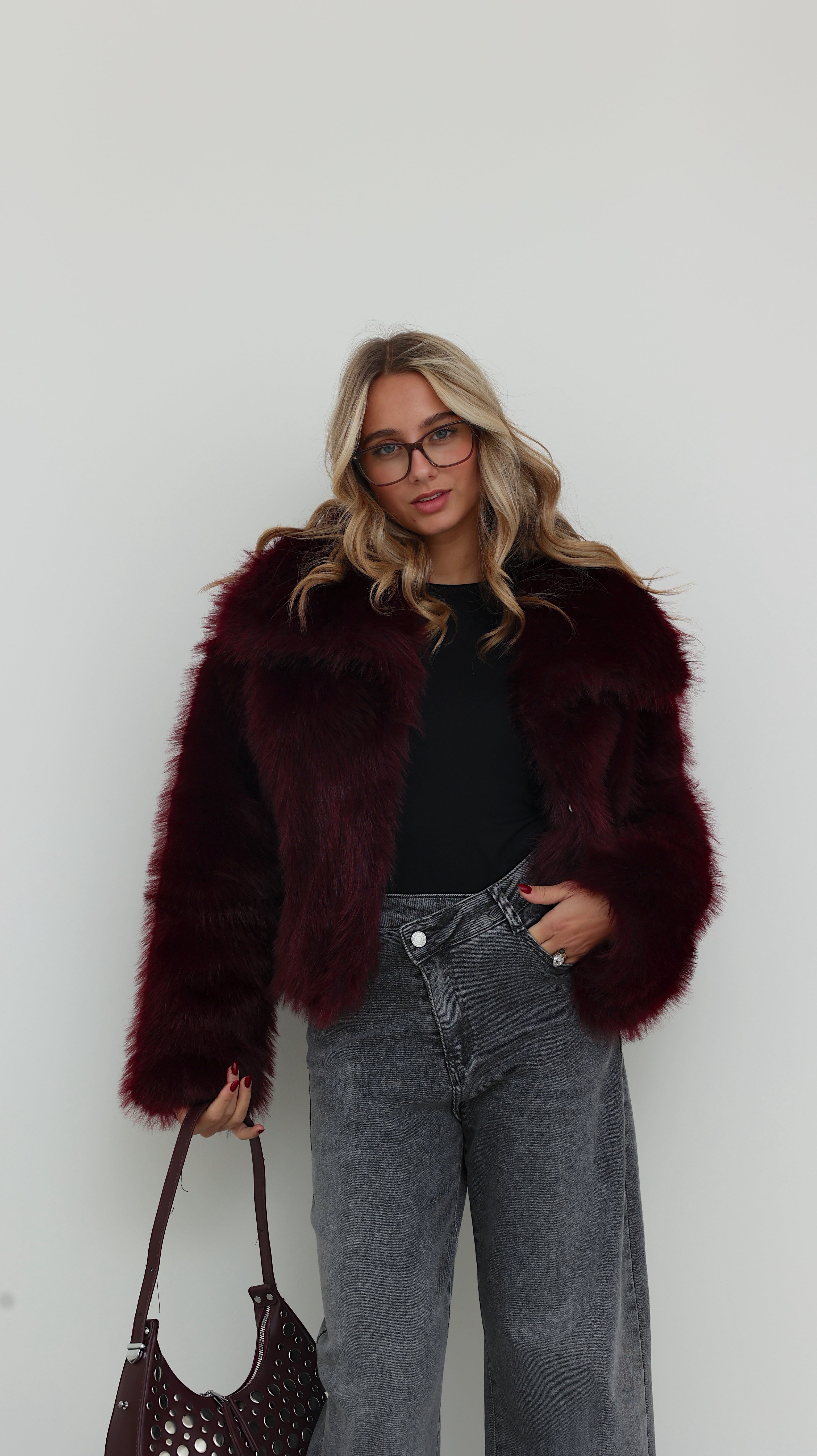 INES JACKET - BORDEAUX