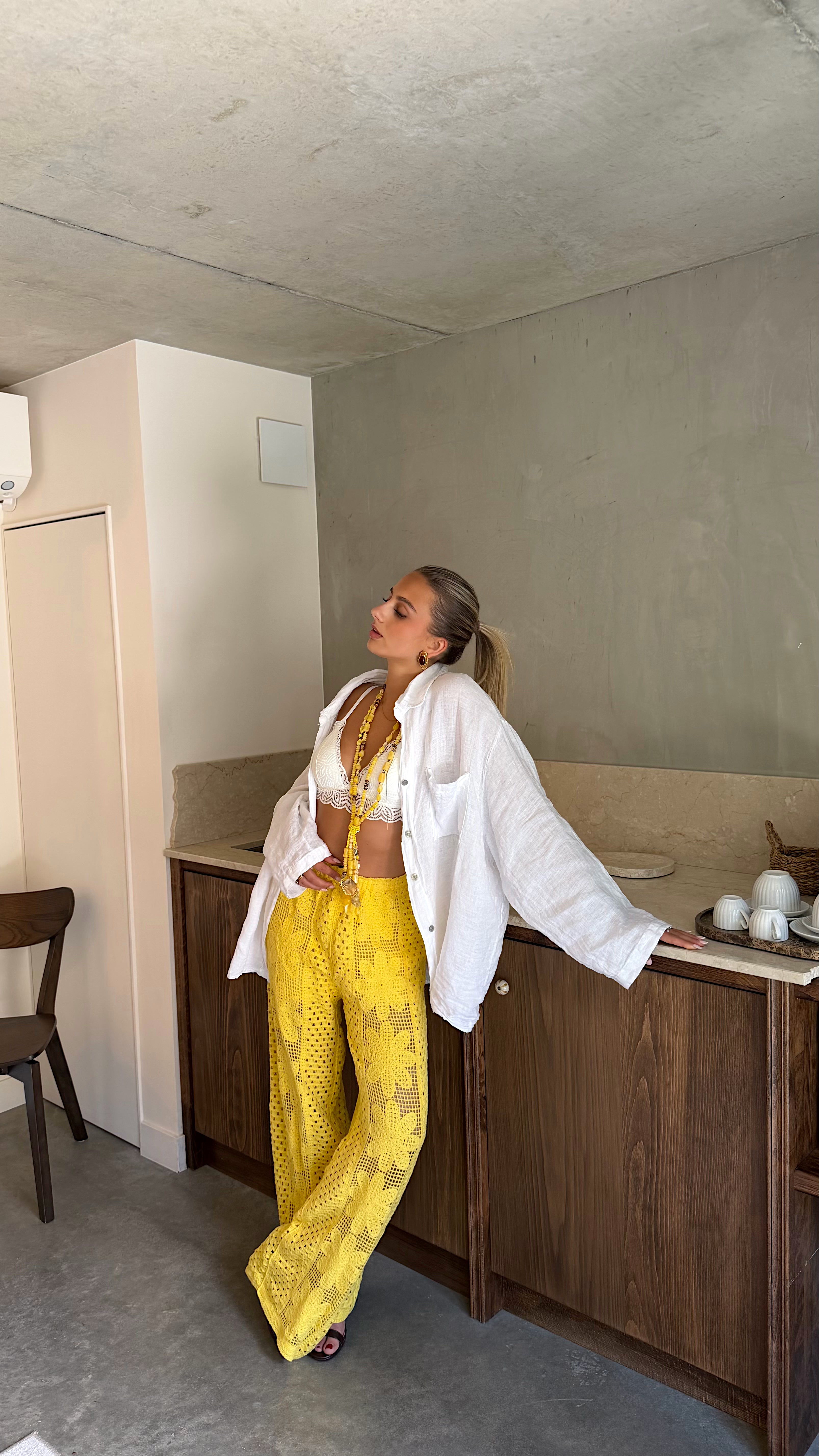SUMMER TROUSERS - YELLOW