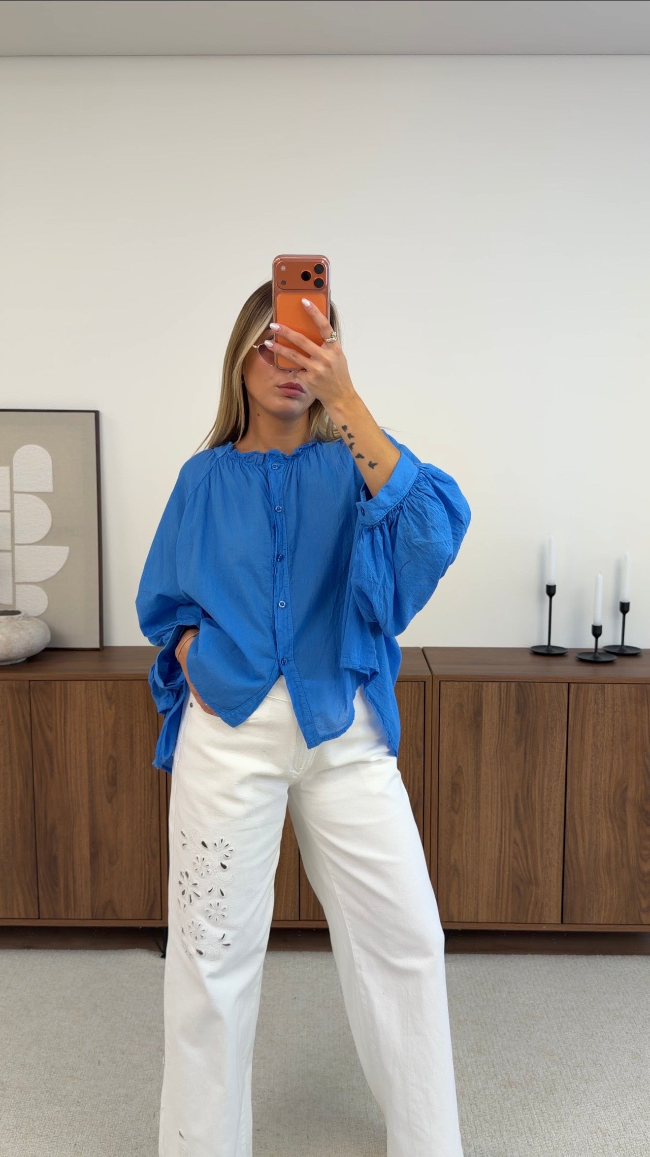 BLUSA AZÉLIE - AZUL ELÉCTRICO