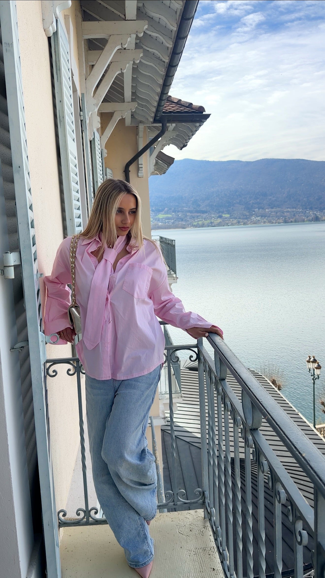 CHEMISE CAMILLE - ROSE