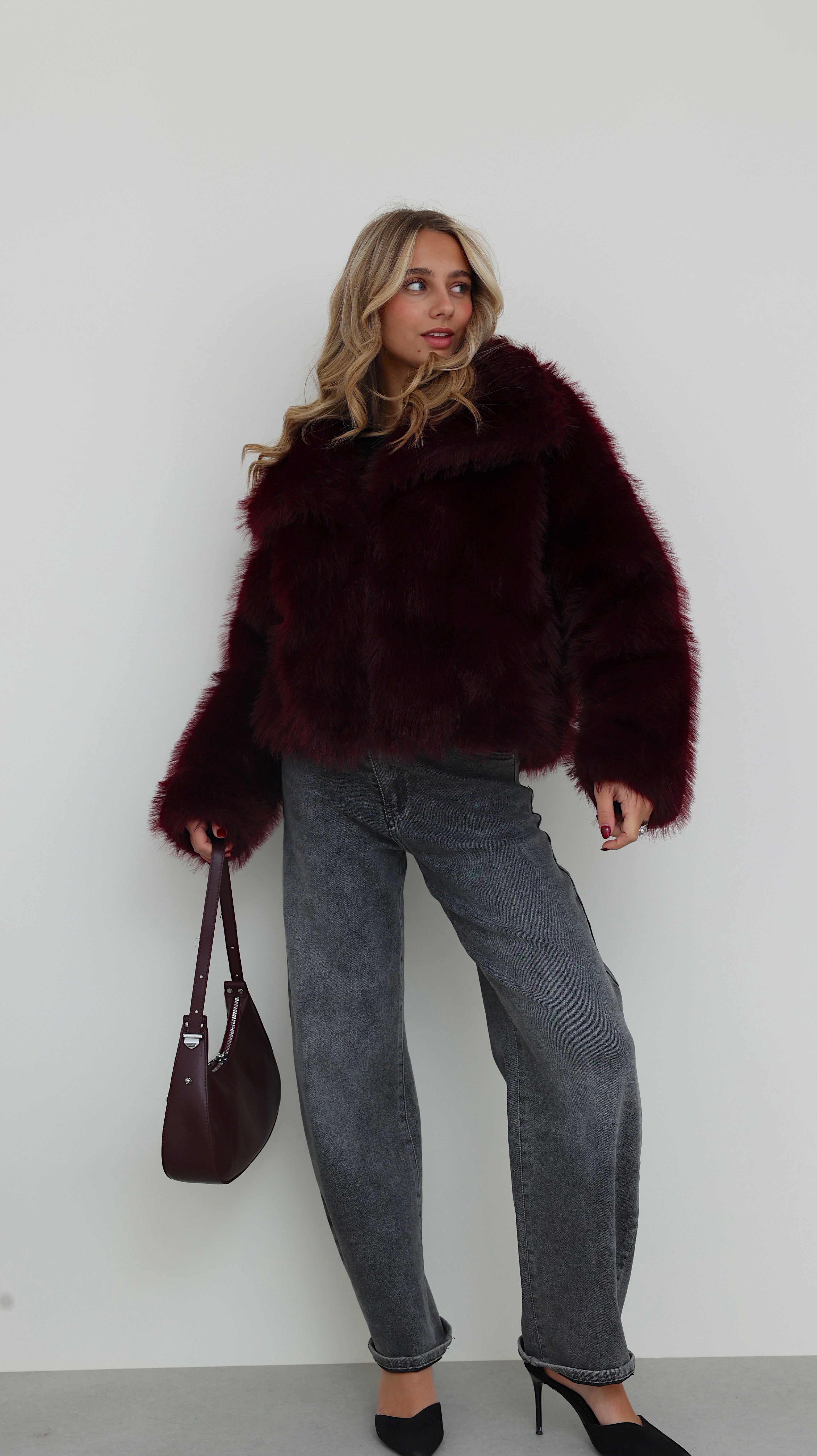 INES JACKET - BORDEAUX