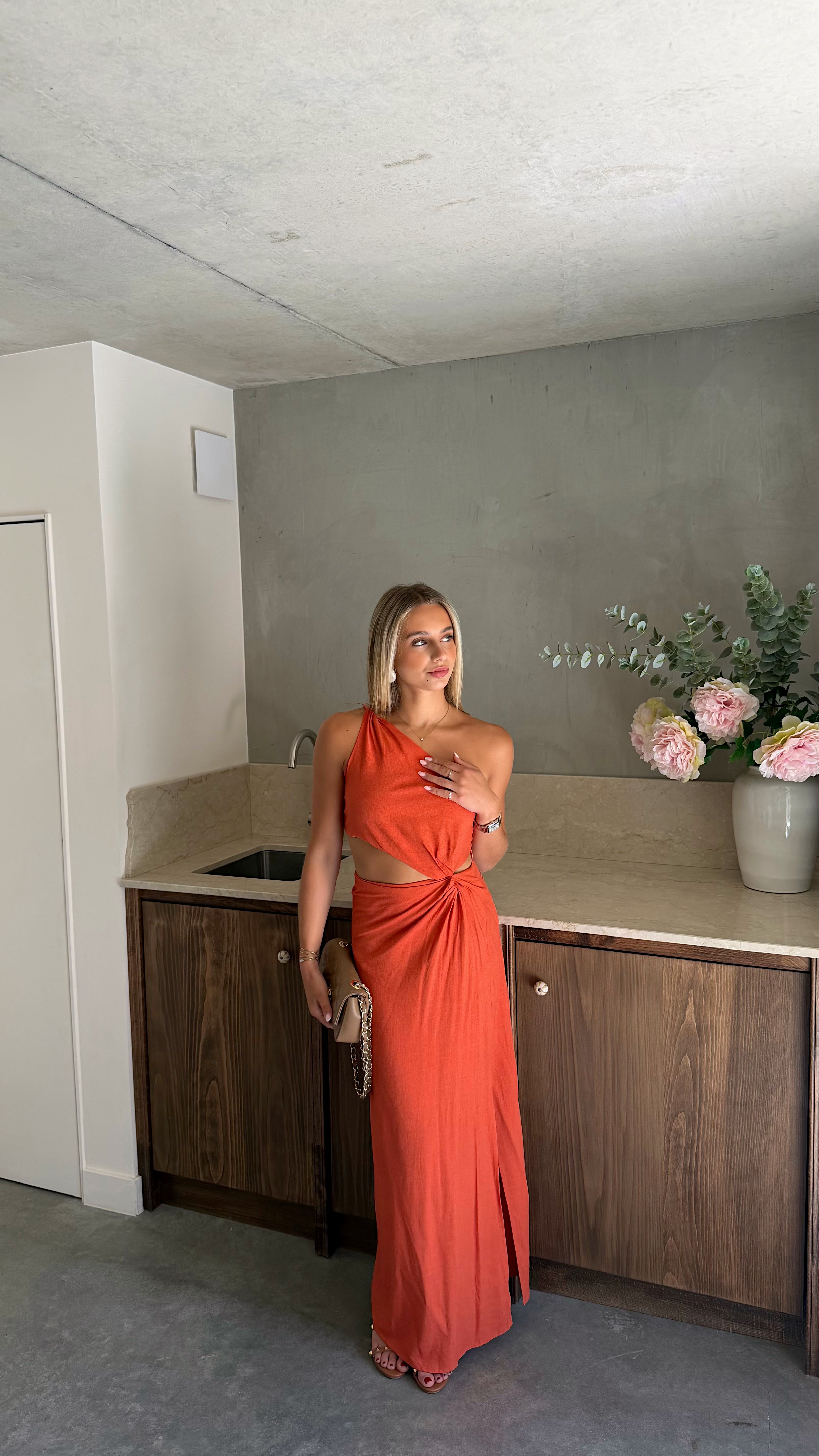 MIRA DRESS - ORANGE