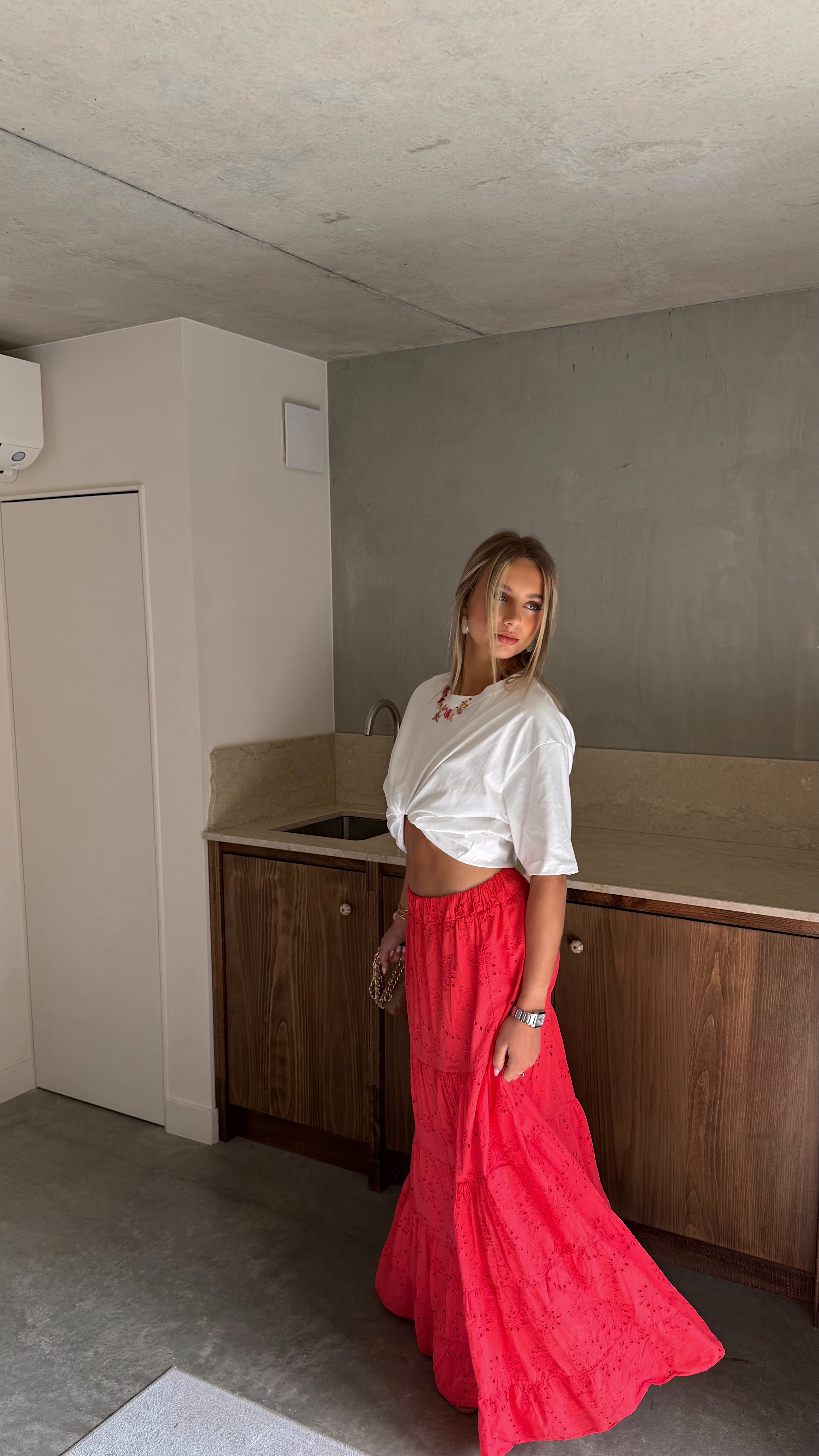 JUPE ELISA - ROUGE