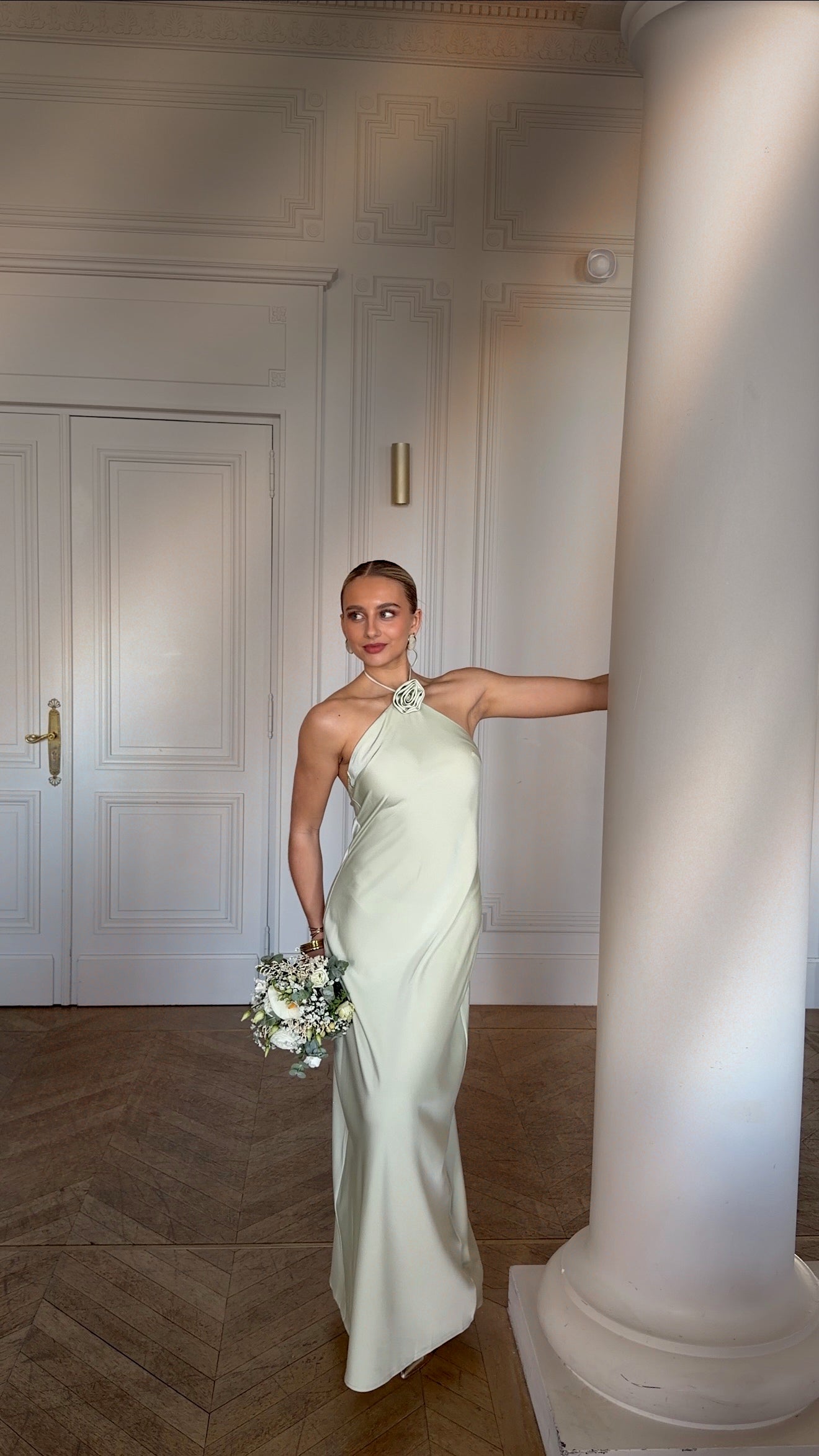 ROBE JULIA - VERT ANIS