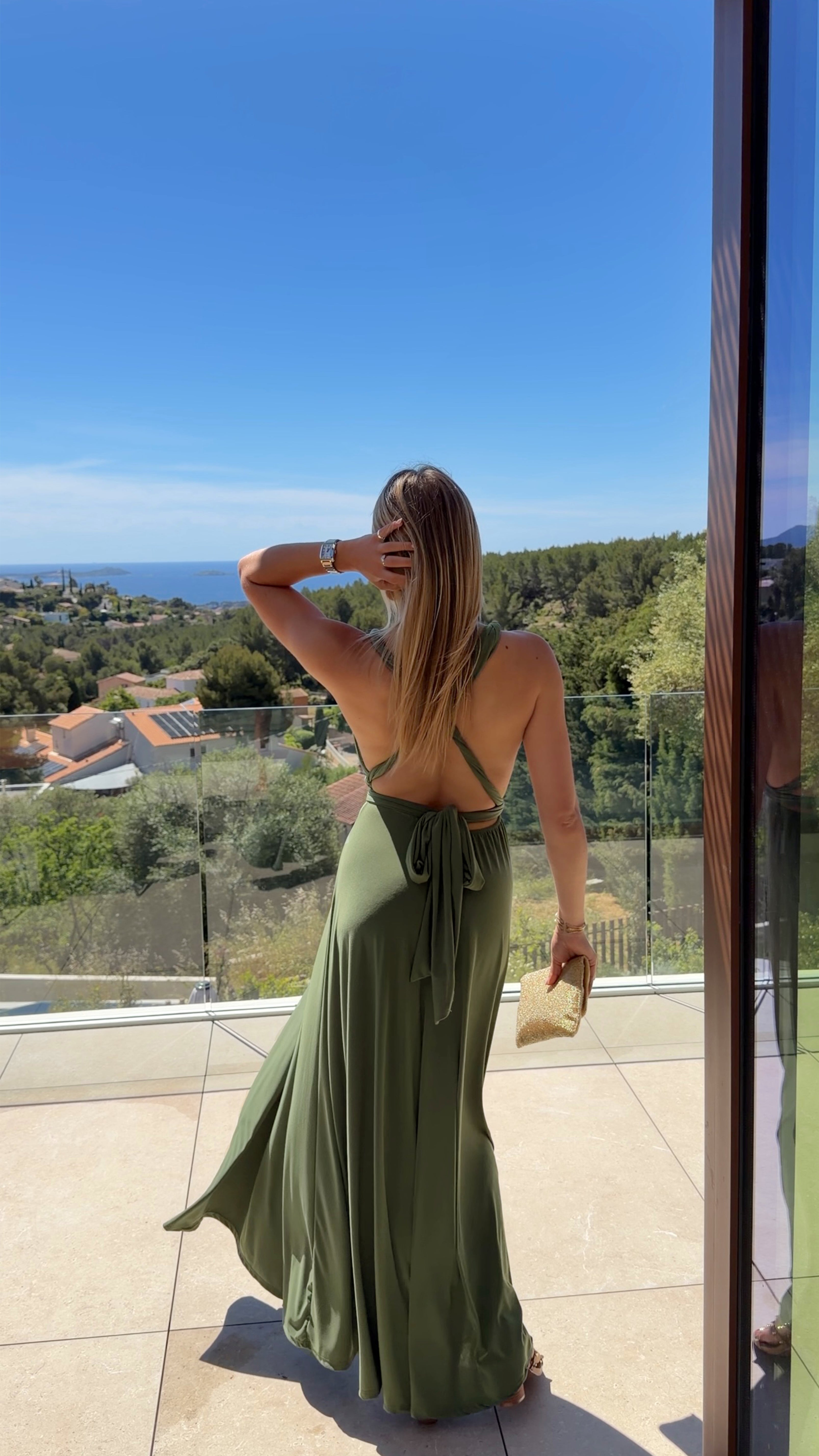 ROBE OLIVIA - VERT