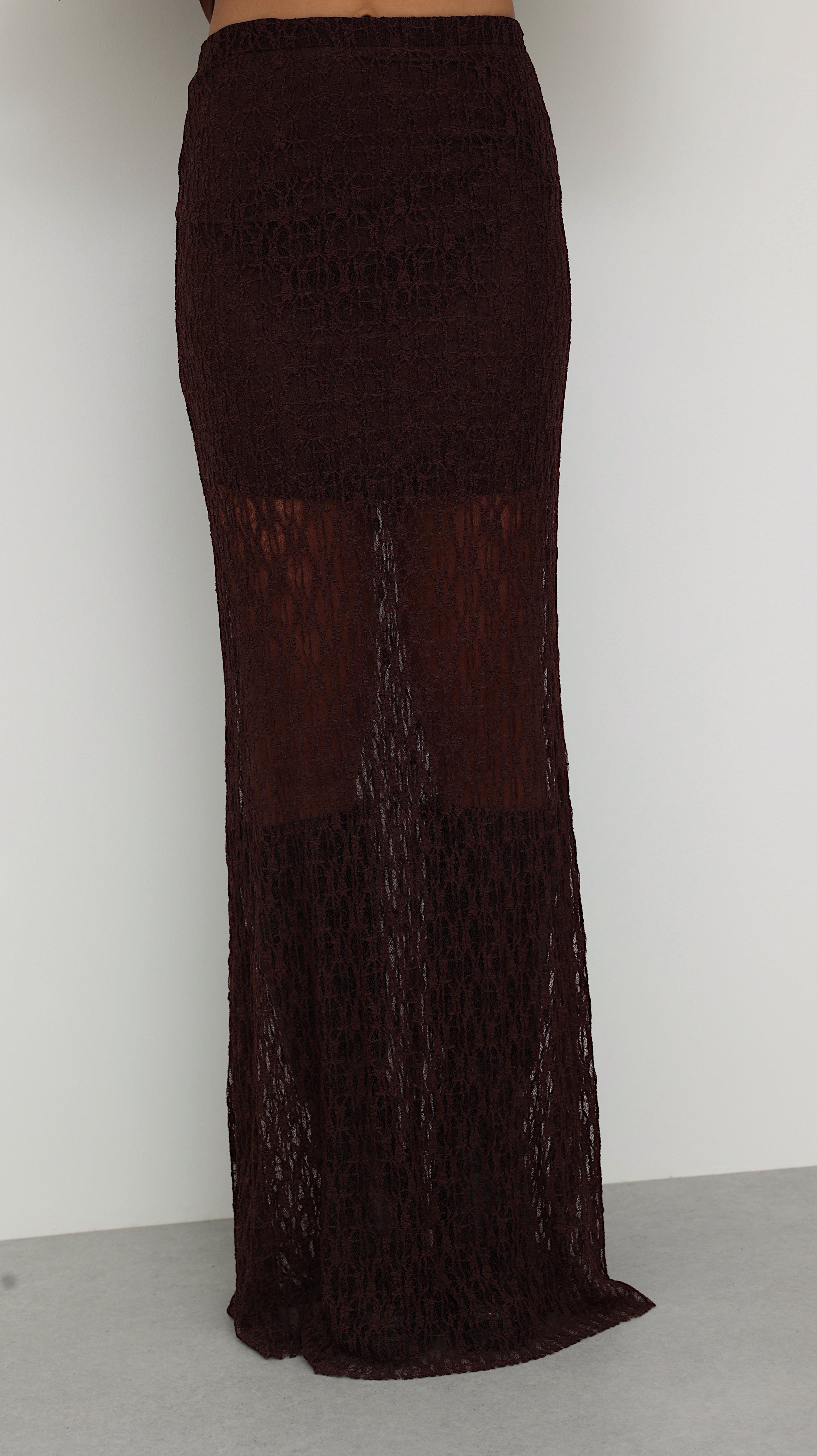 FALDA COLOR AVELLANA