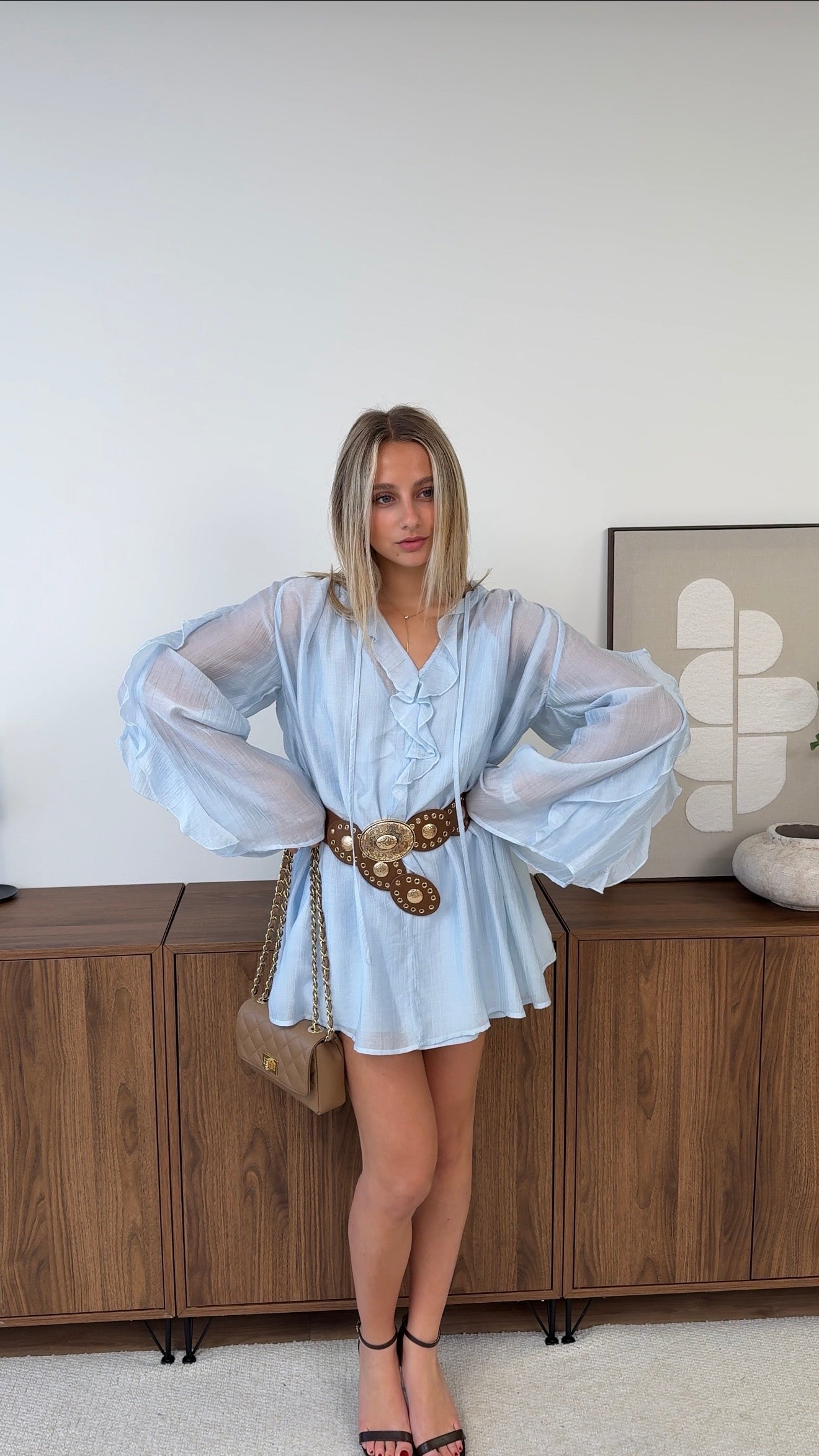 CEINTURE SOPHIE - MARRON