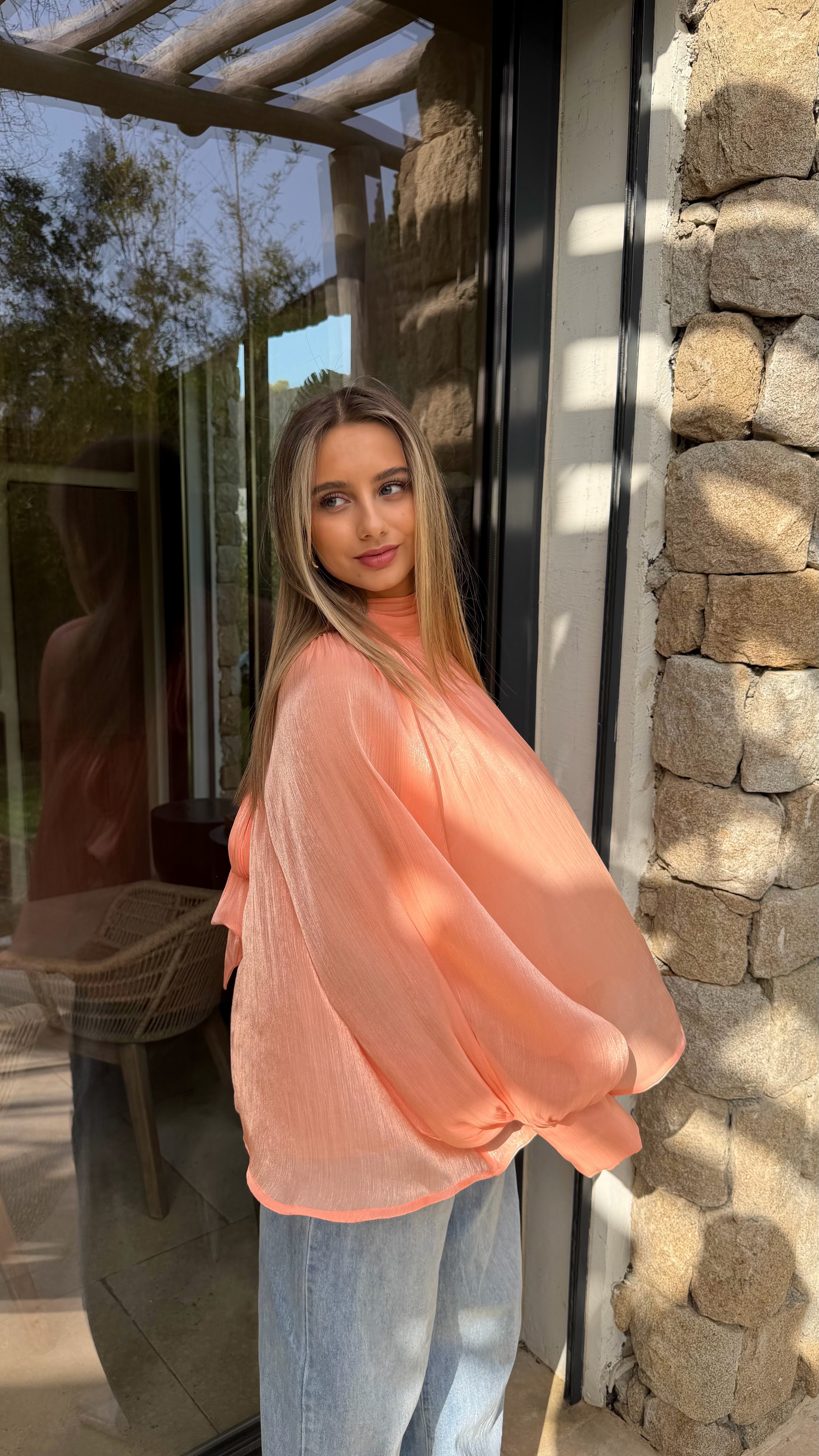 BLOUSE PRUNE - ORANGE