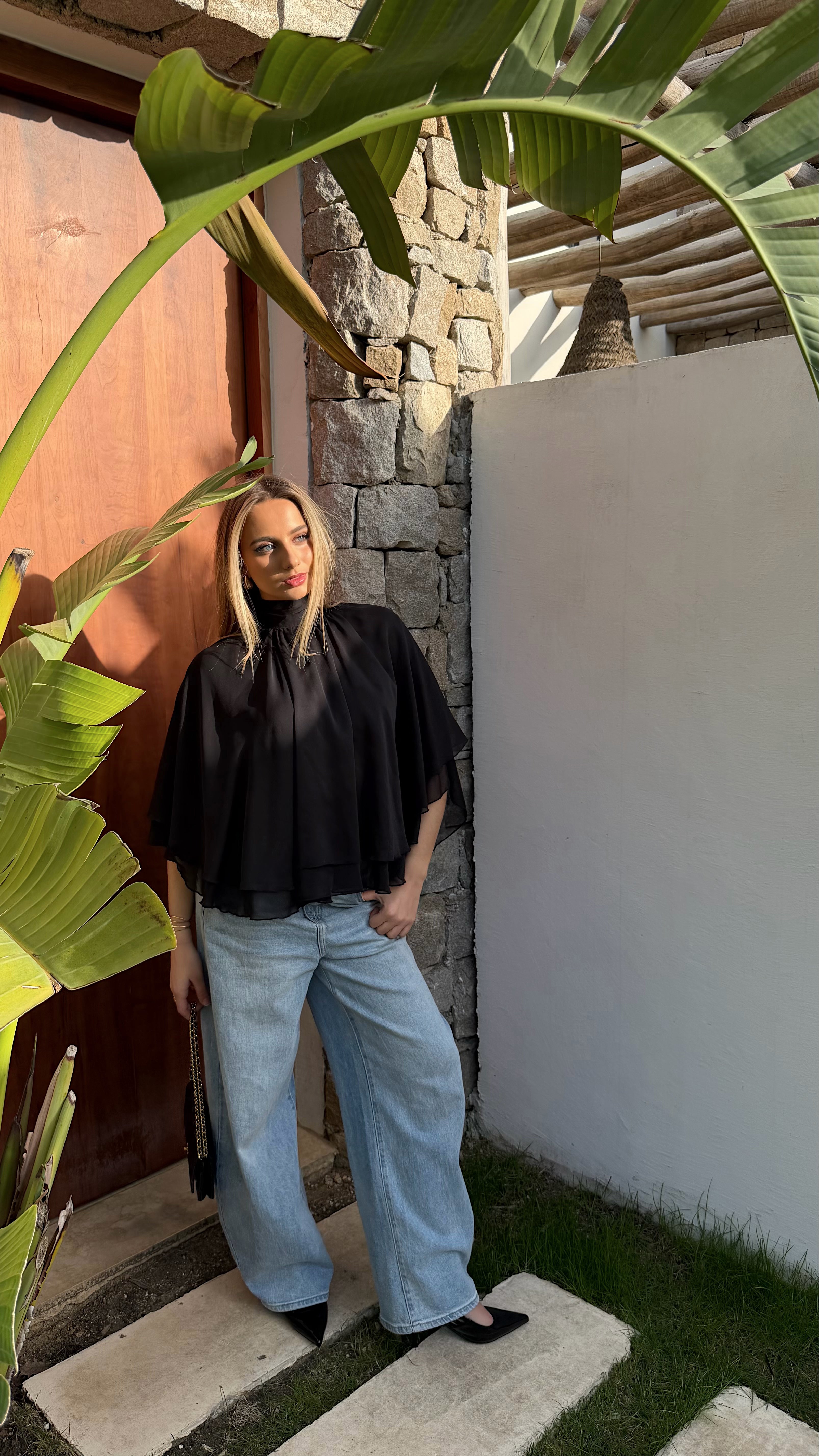 BLOUSE ISALIA - NOIR