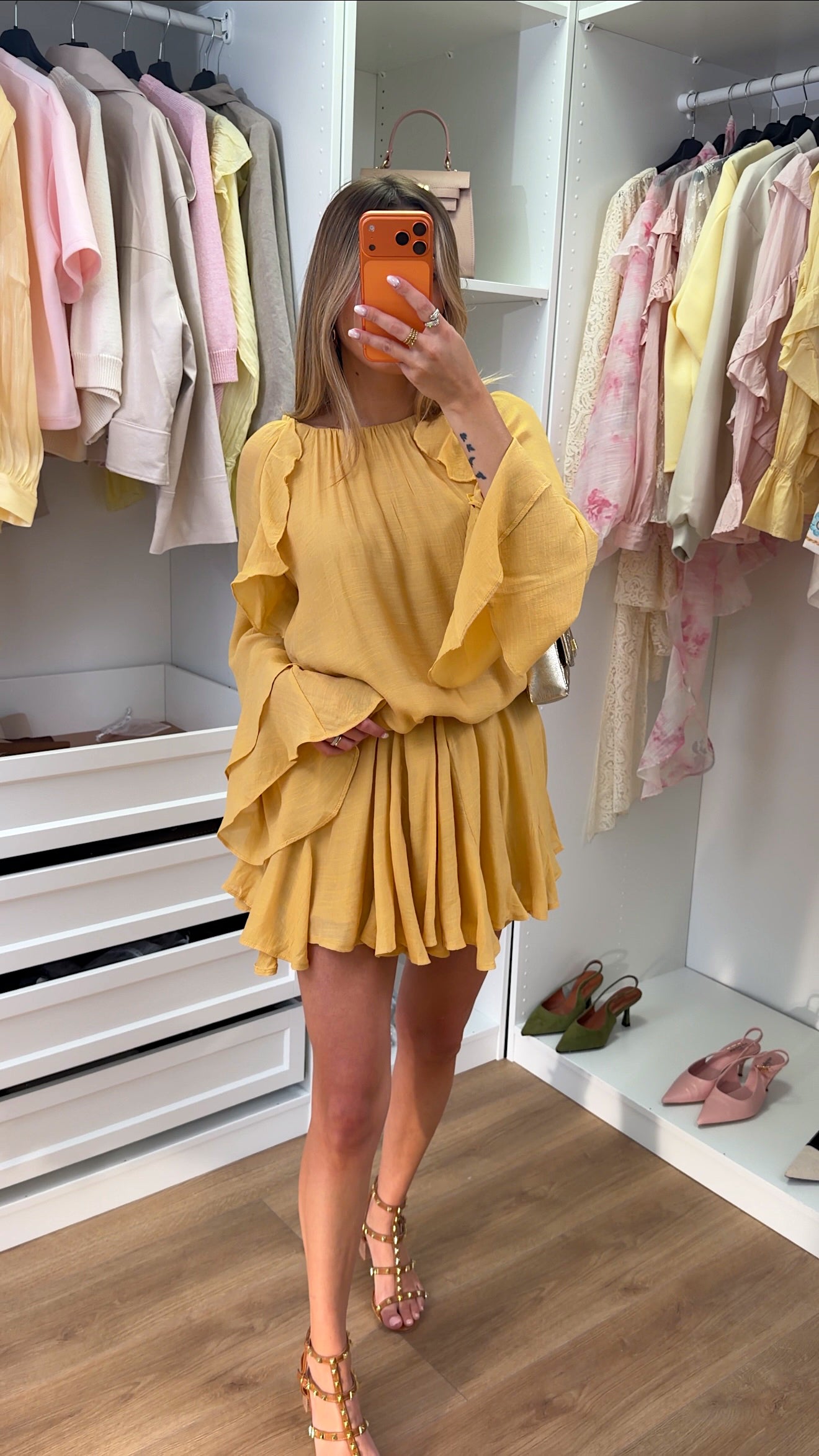 ROBE DOLORES - JAUNE