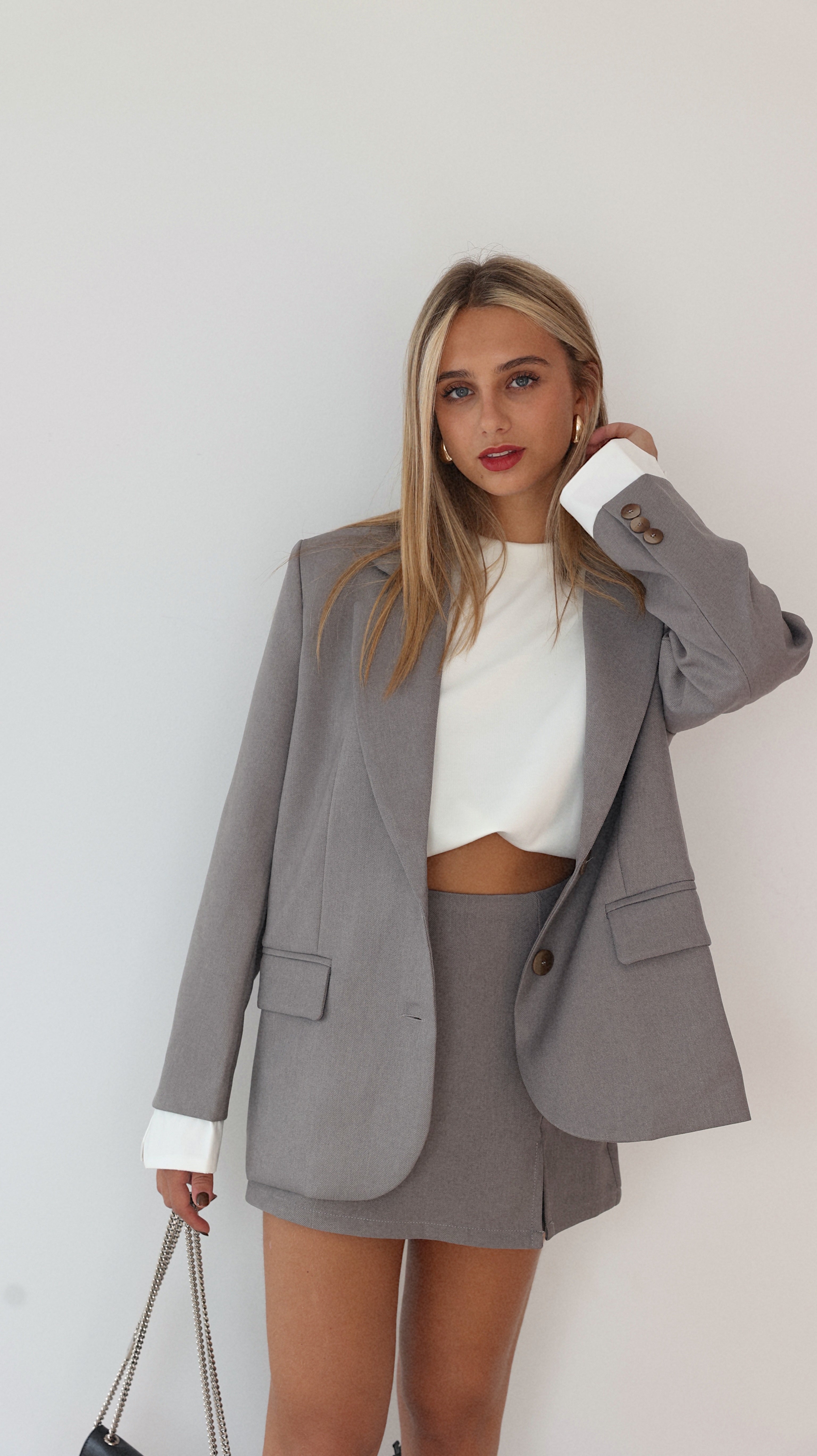 Falda pantalón corta NOHAME - Gris