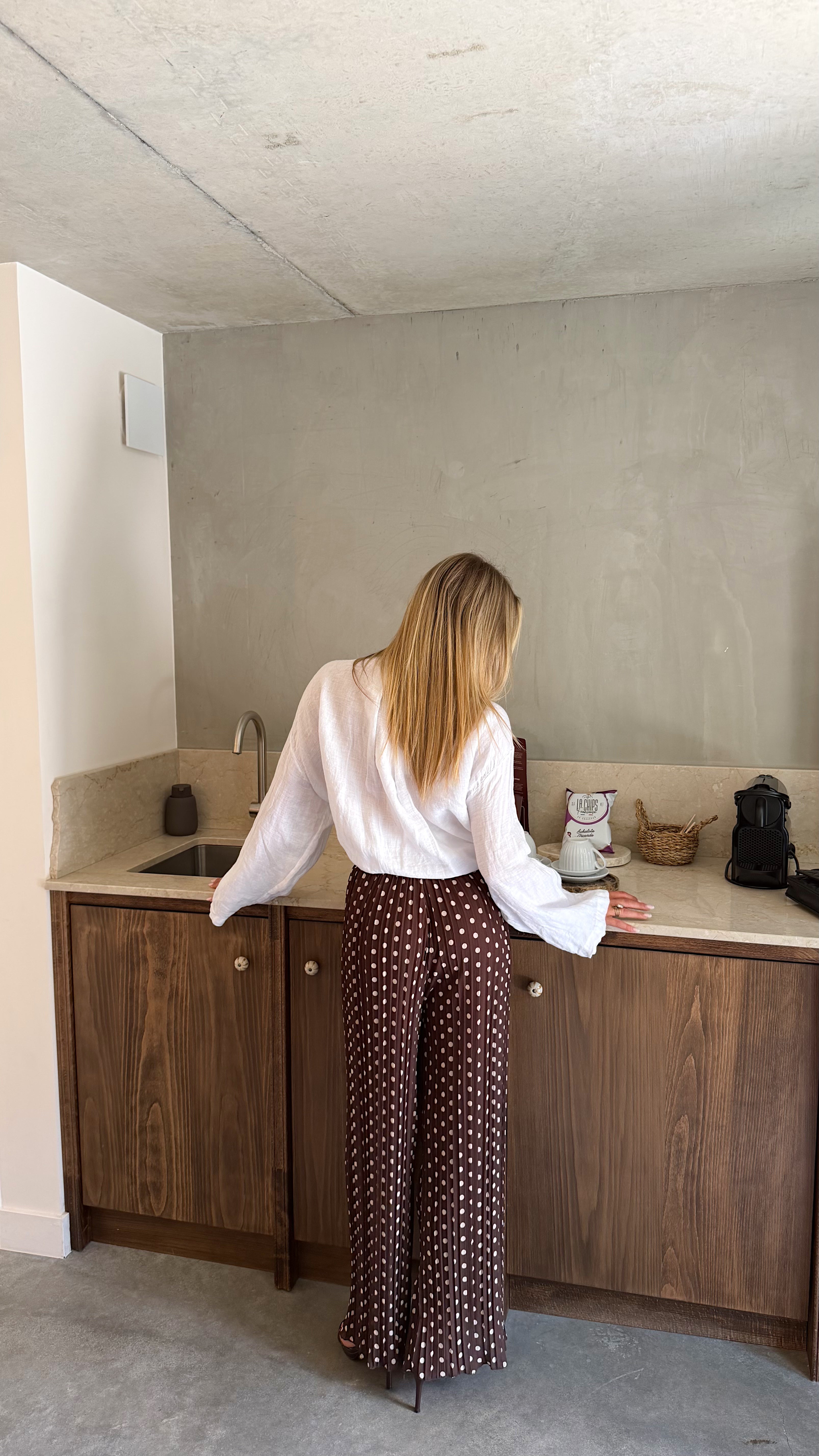 PANTALON JOY - POIS CHOCO