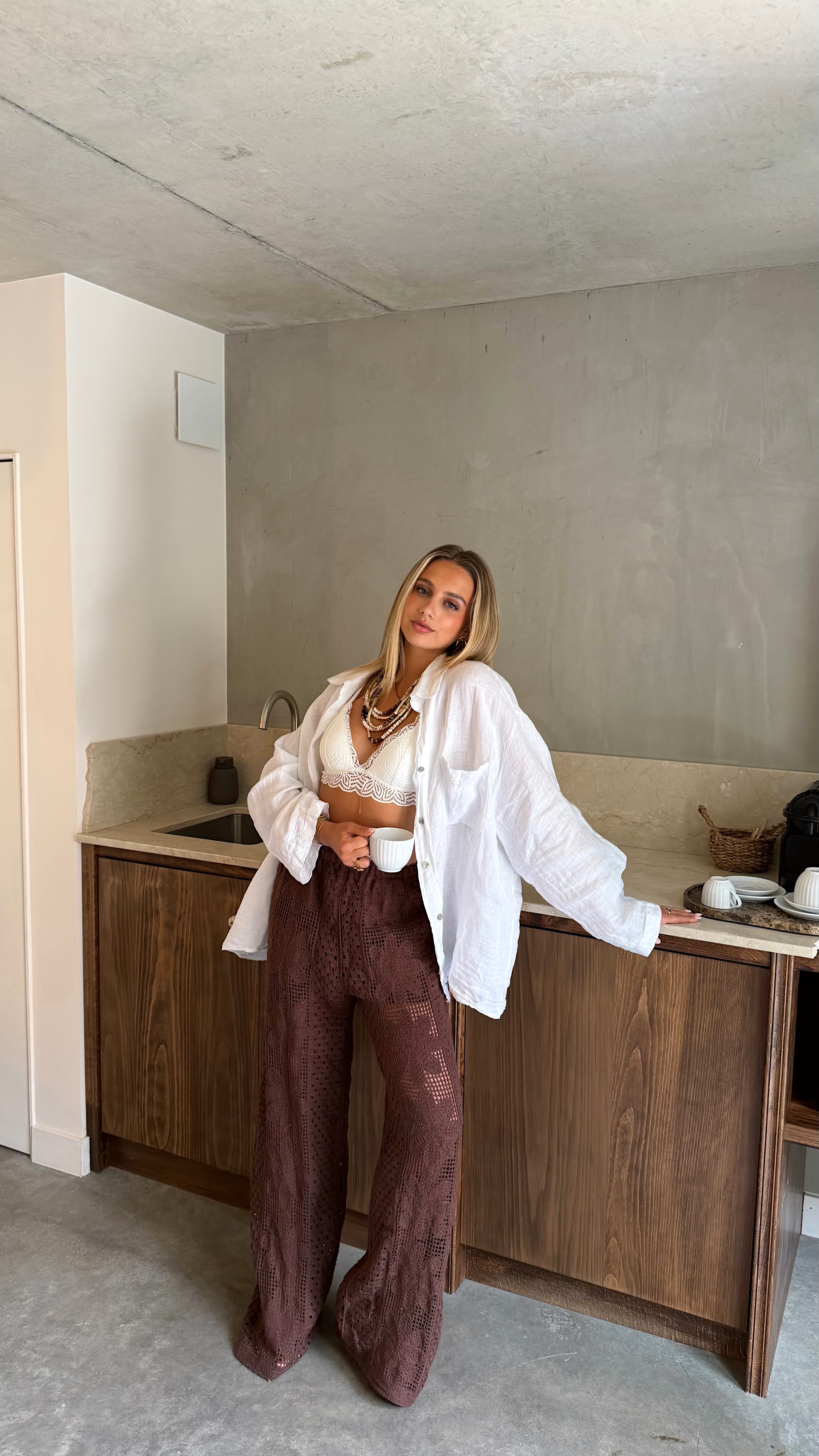 SUMMER TROUSERS - CHOCO