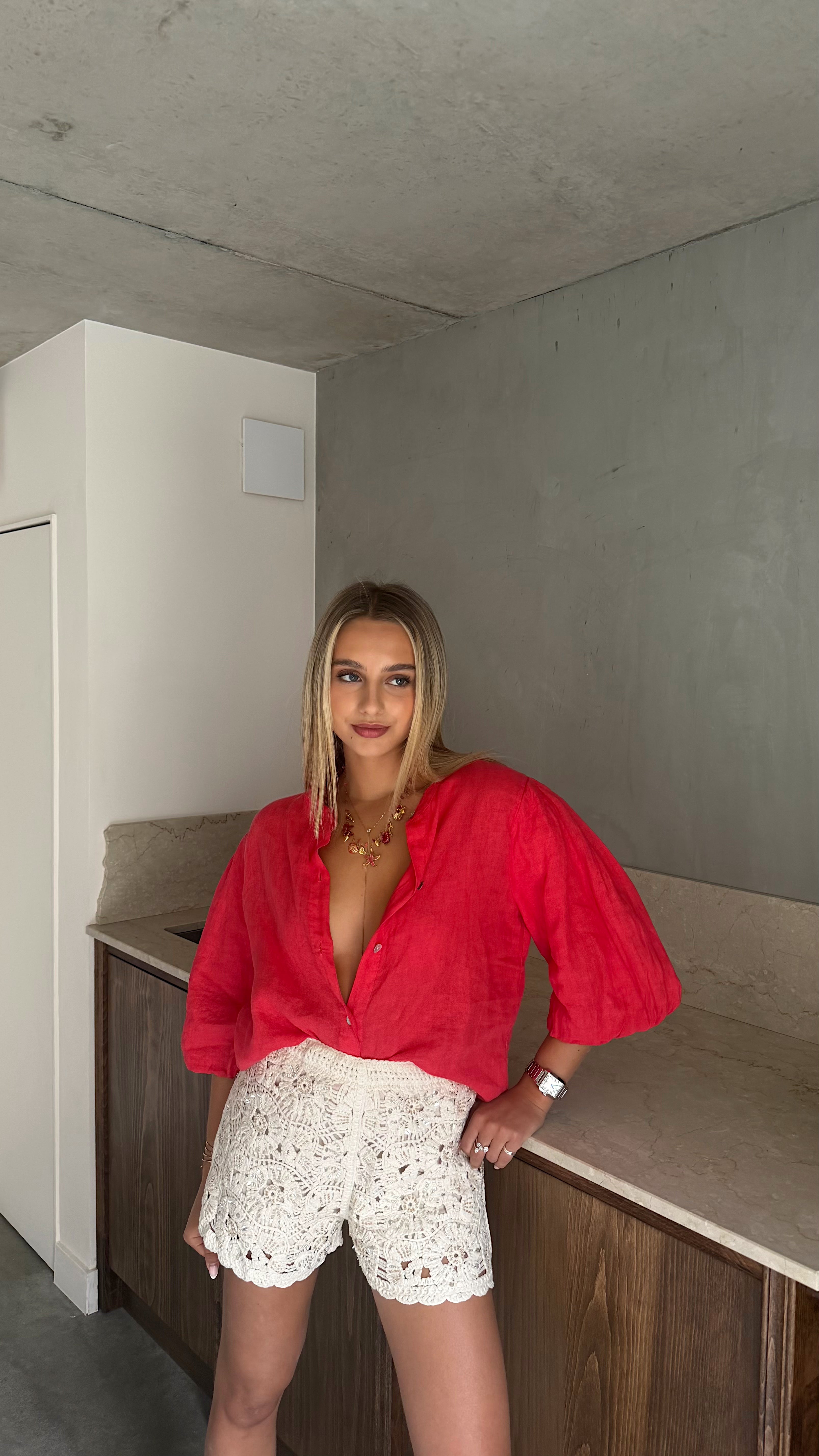 SHORT LOUNA - BEIGE