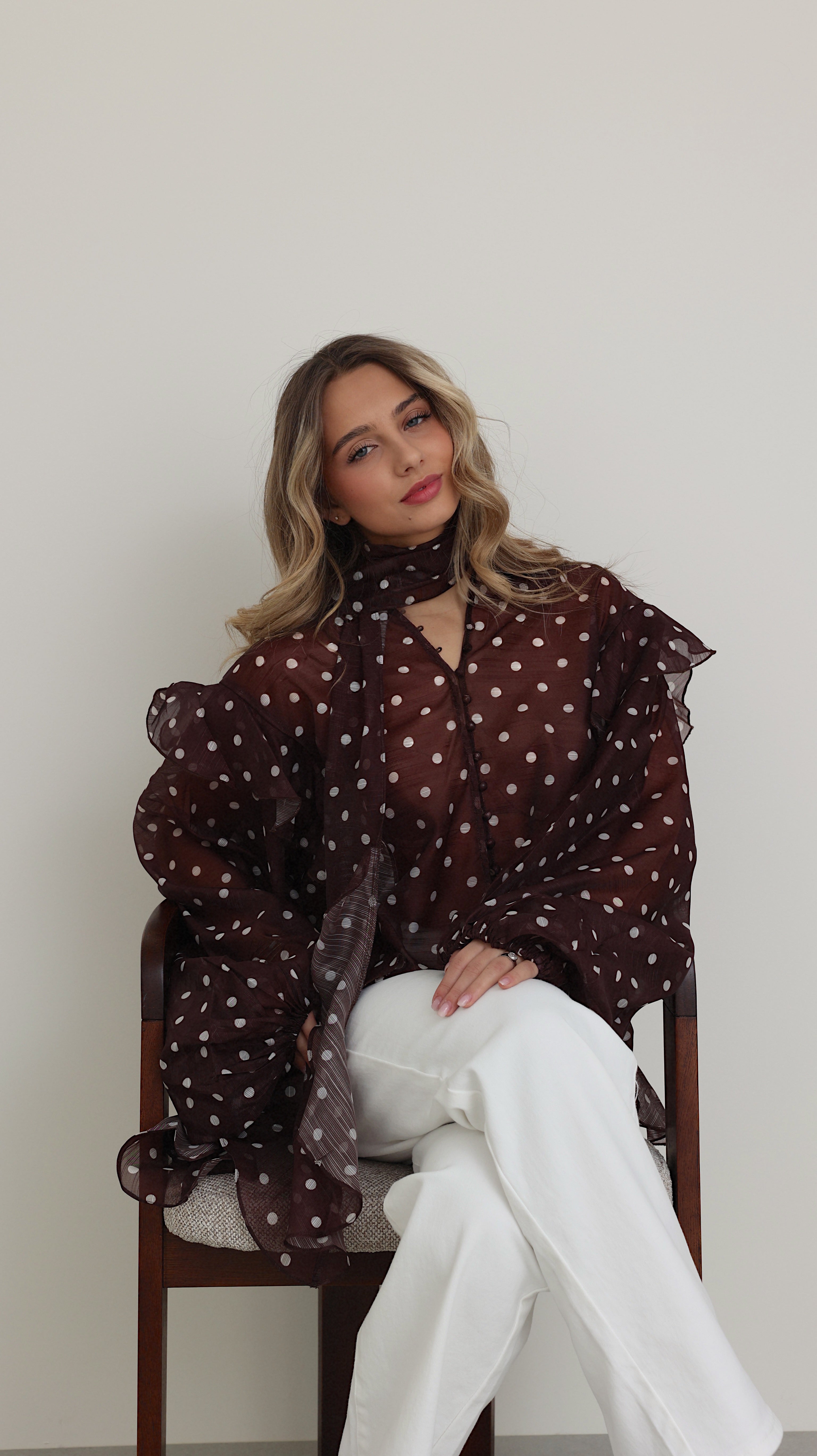 BLOUSE FANNY - CHOCO