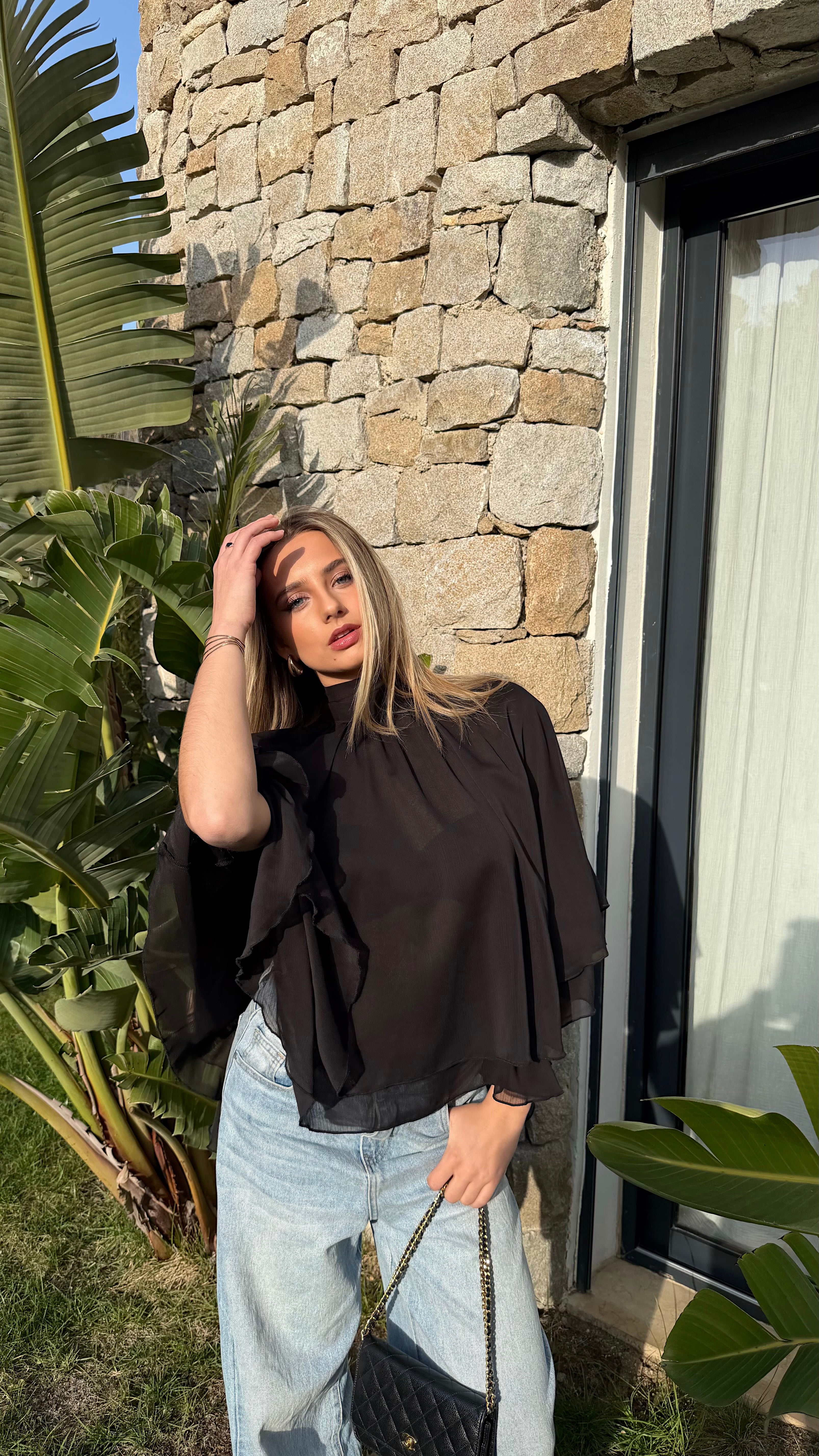 BLOUSE ISALIA - NOIR