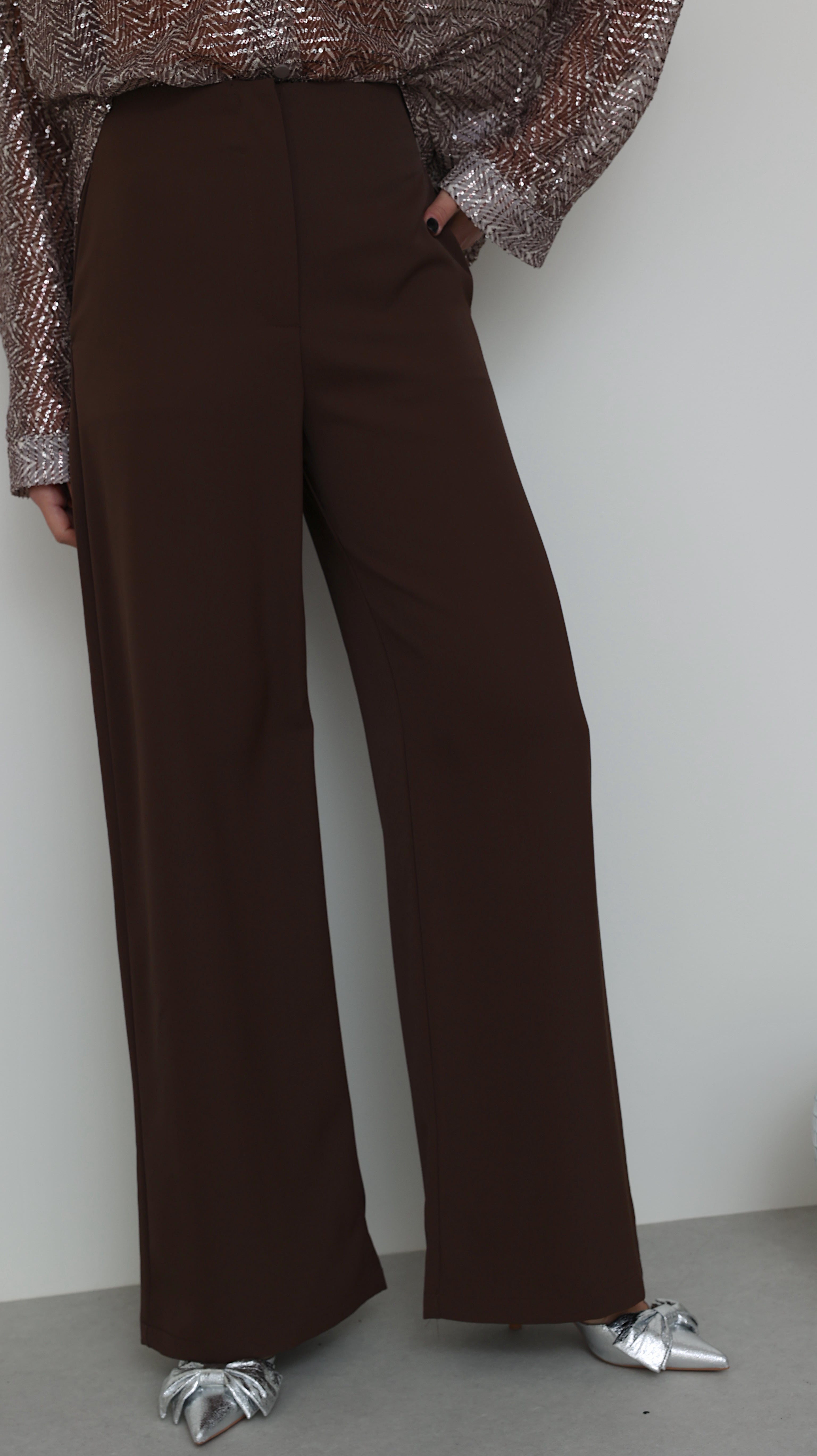 MARGOT TROUSERS - CHOCO