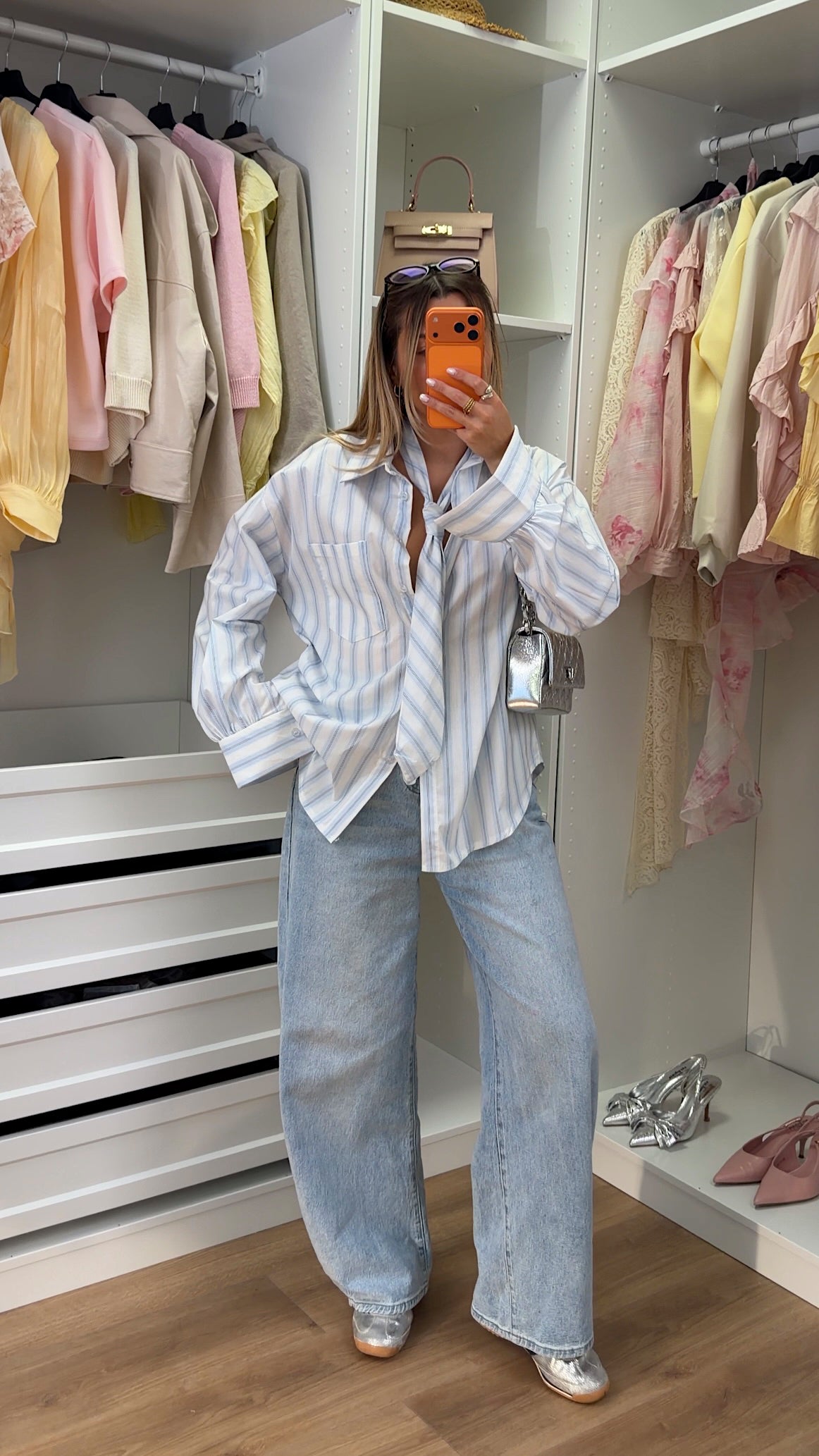 CAMILLE SHIRT - BLUE STRIPES