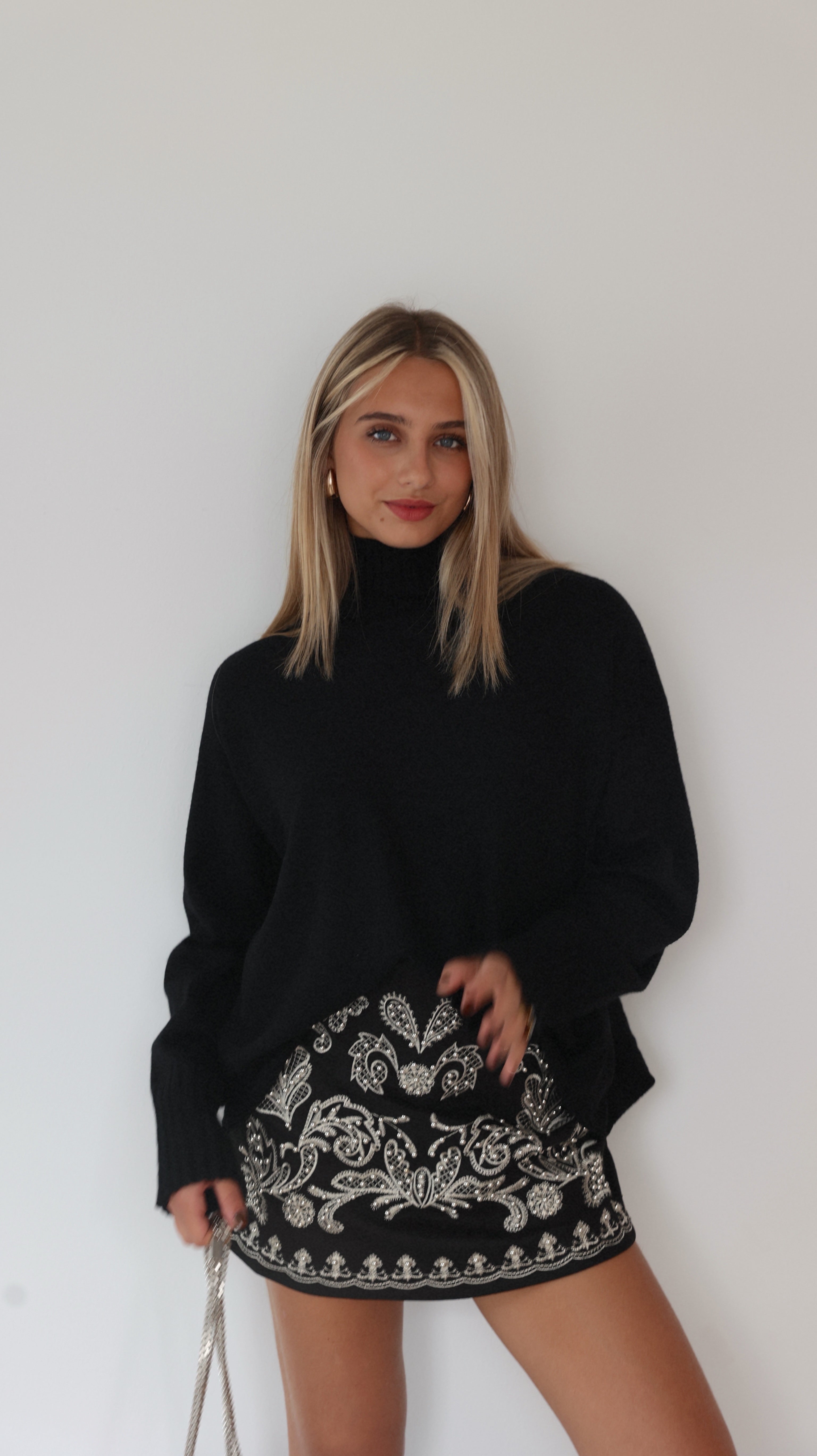 YSIA SKORT-SHORTS - NEGRO