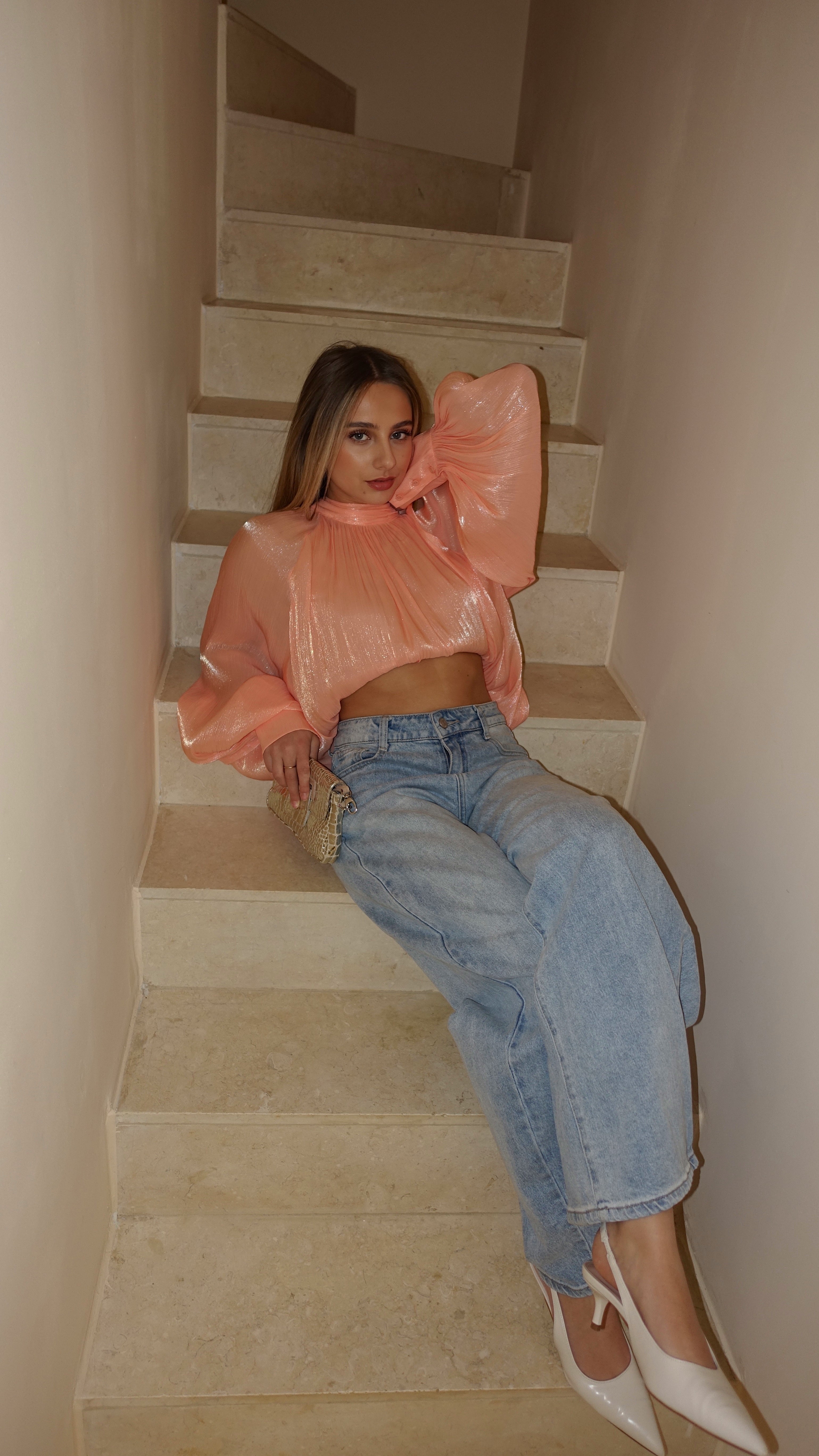 BLOUSE PRUNE - ORANGE