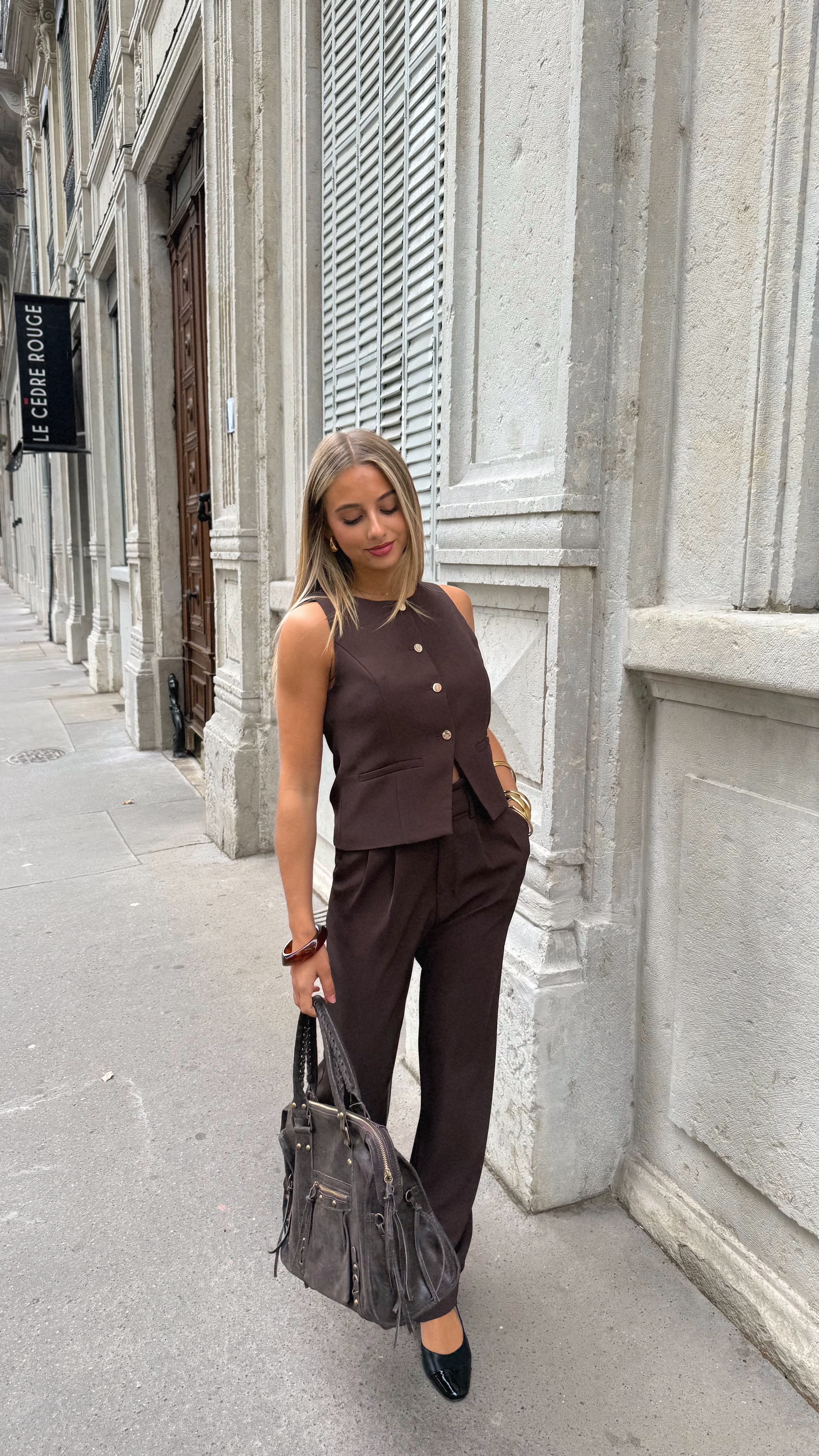 CONJUNTO ELINA - CHOCOLATE