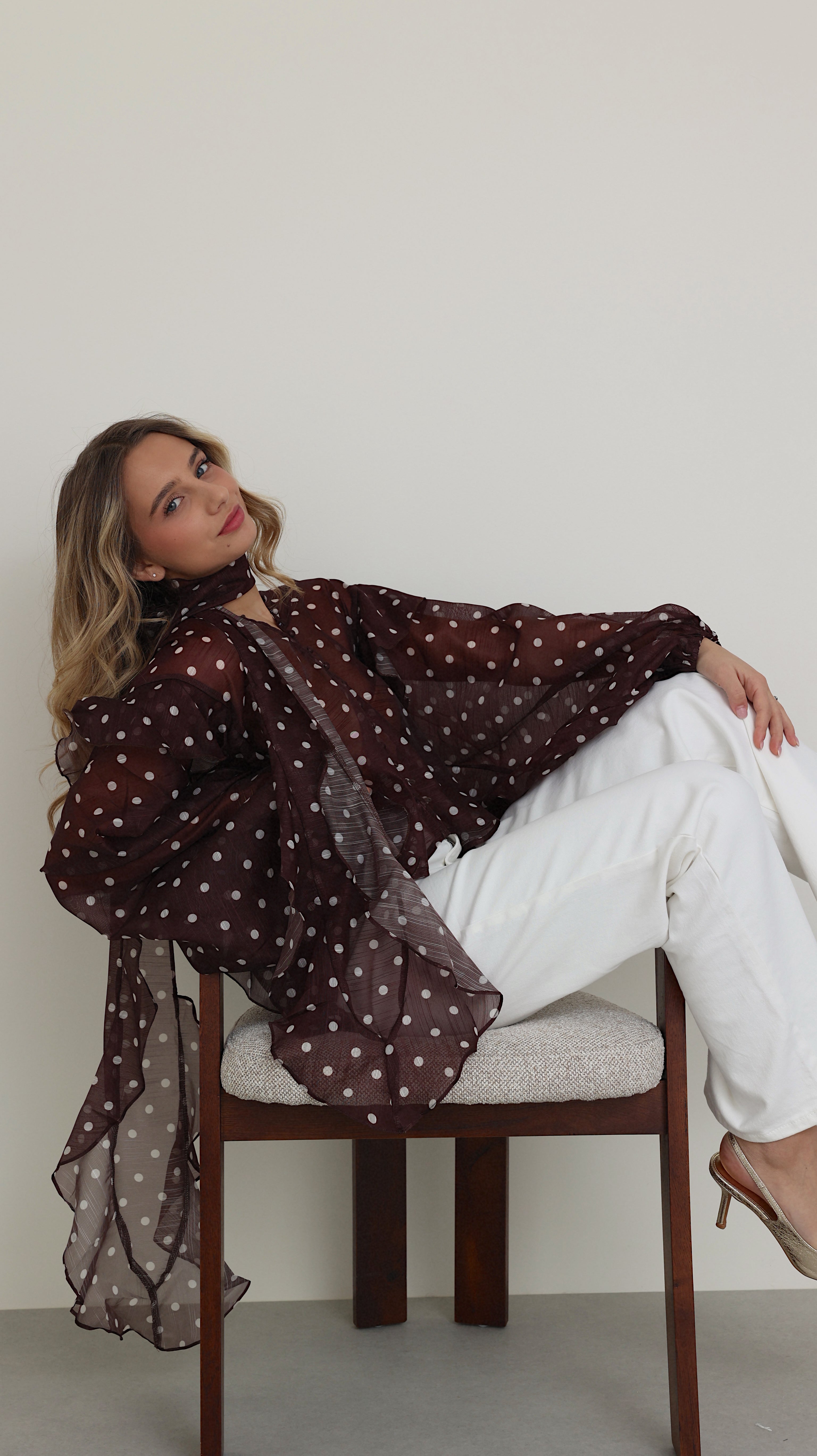 BLOUSE FANNY - CHOCO