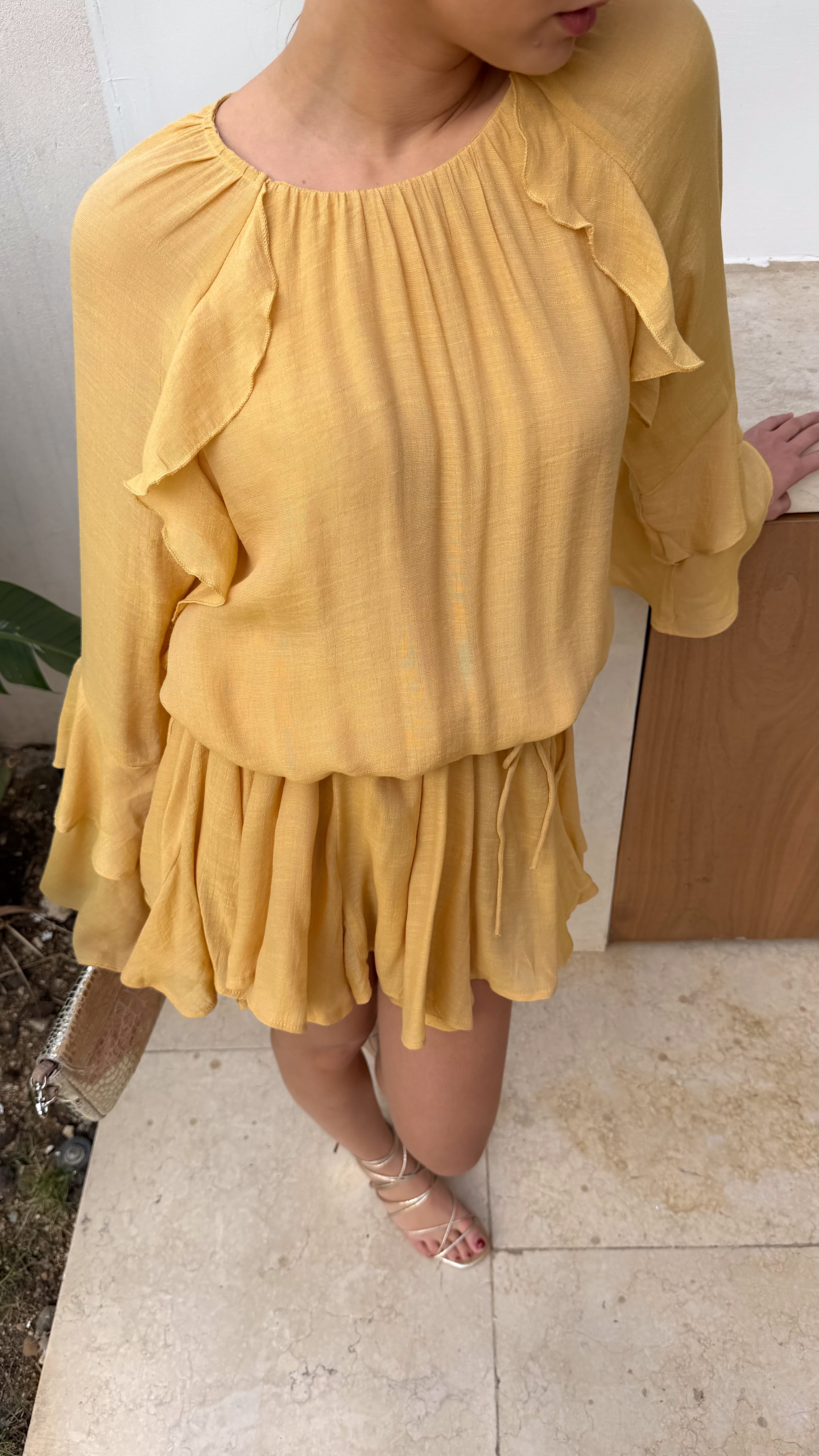 ROBE DOLORES - JAUNE