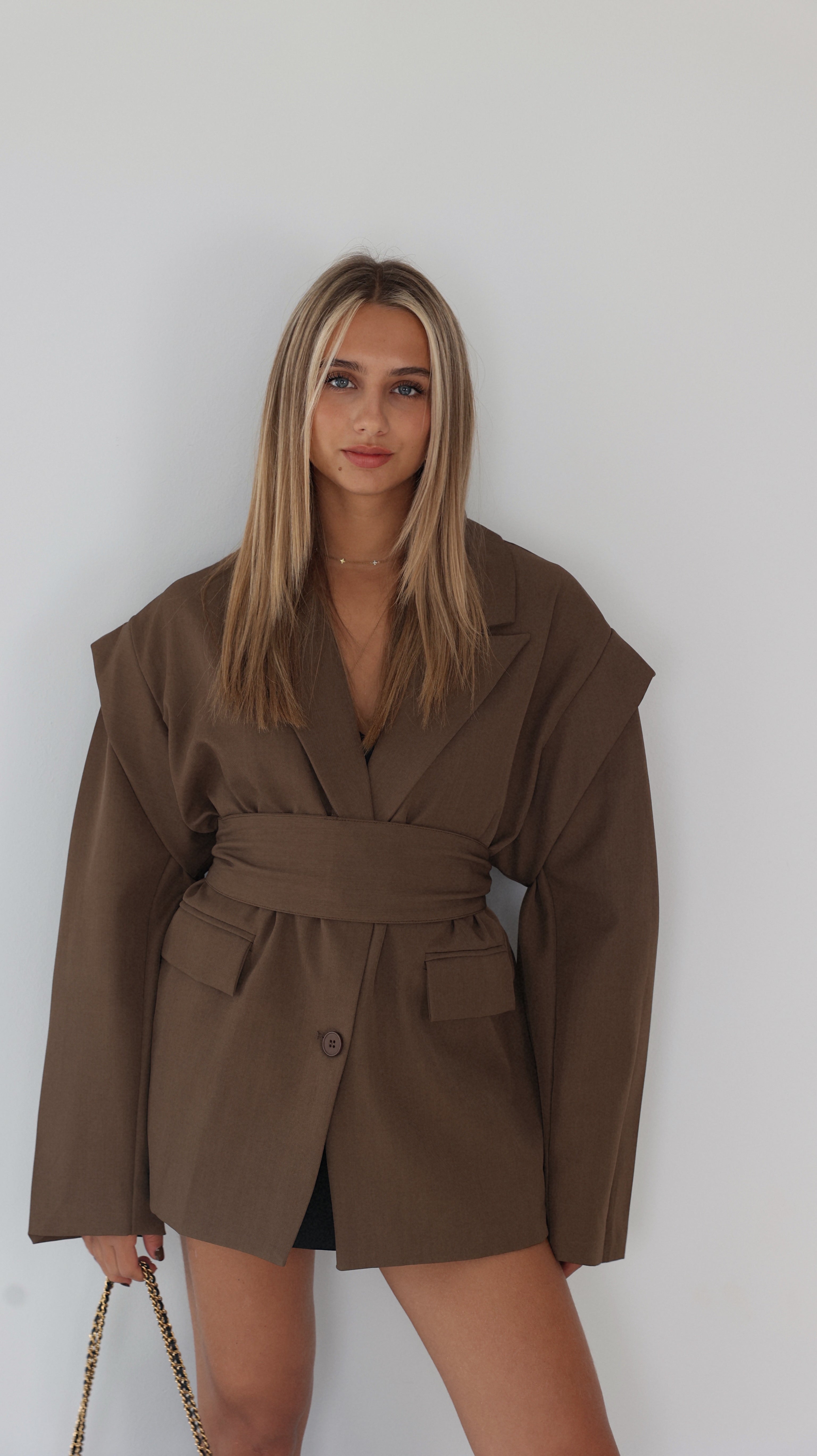 BLAZER ALOÉE - MARRON