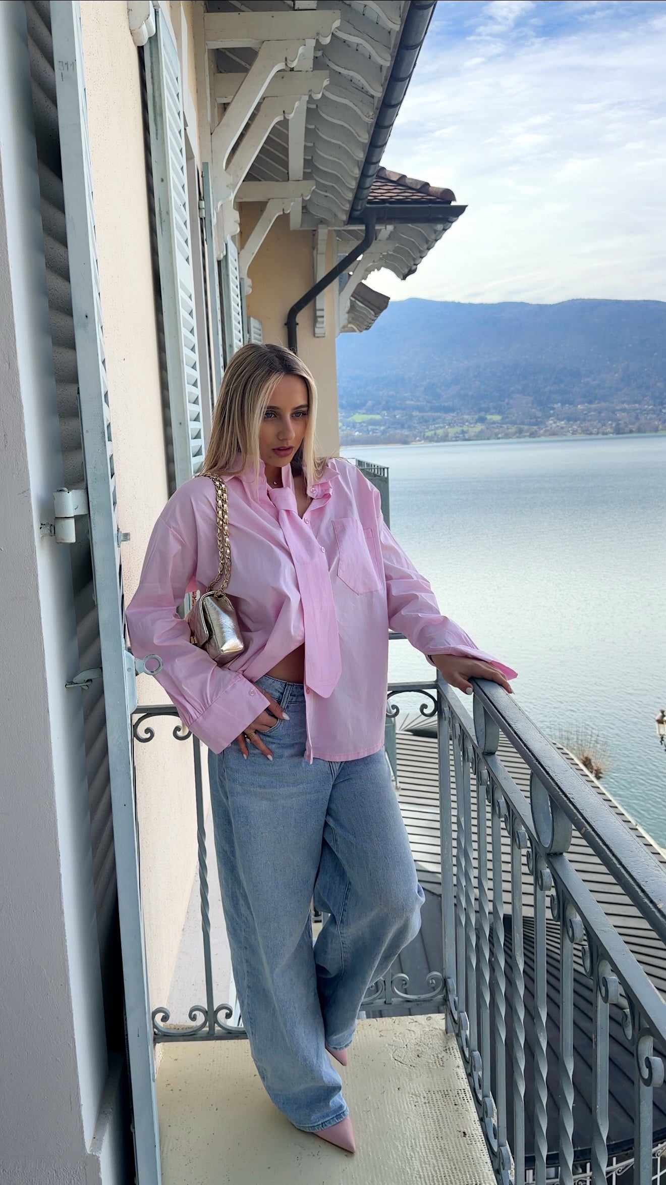 CHEMISE CAMILLE - ROSE