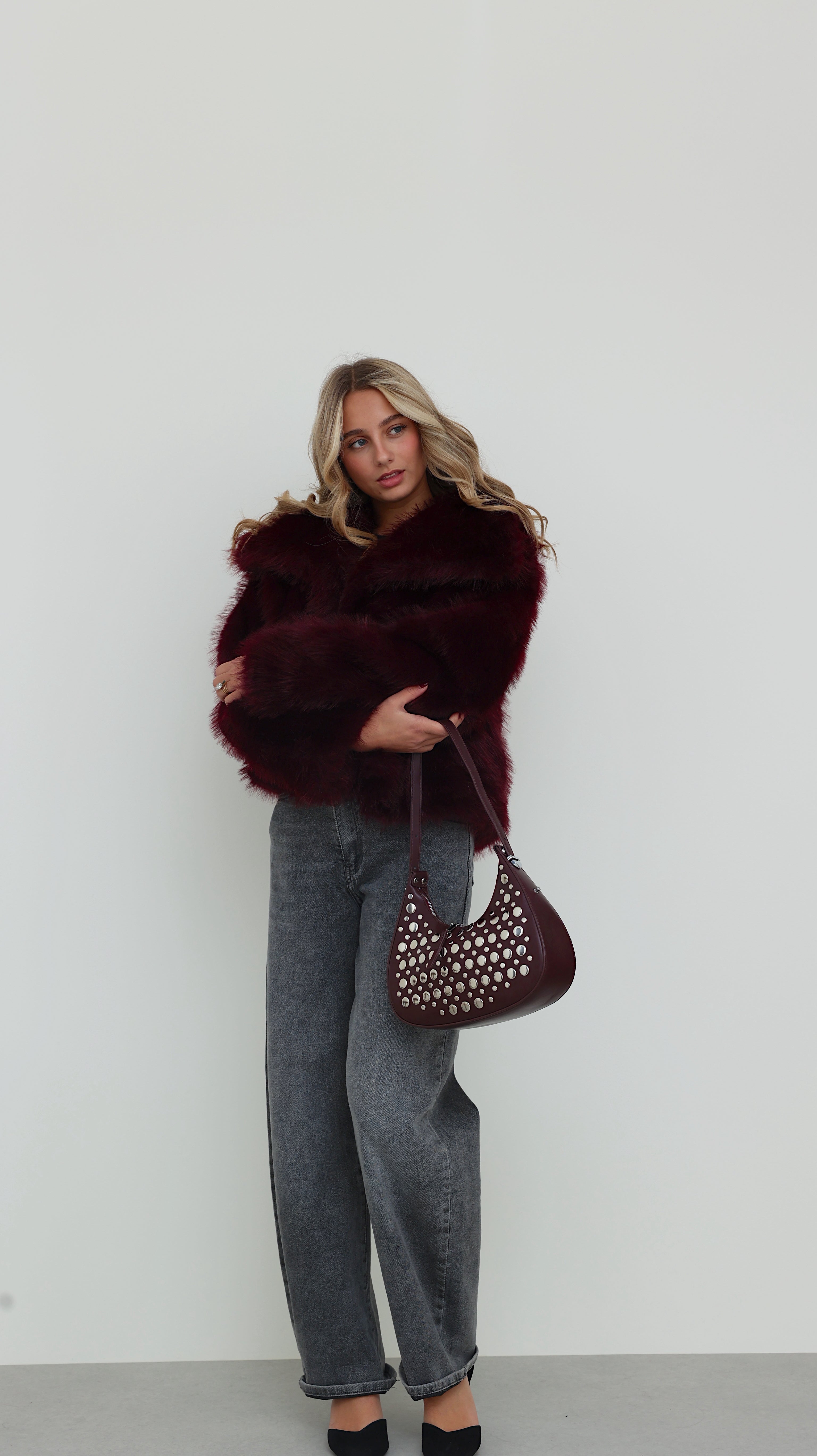 INES JACKET - BORDEAUX