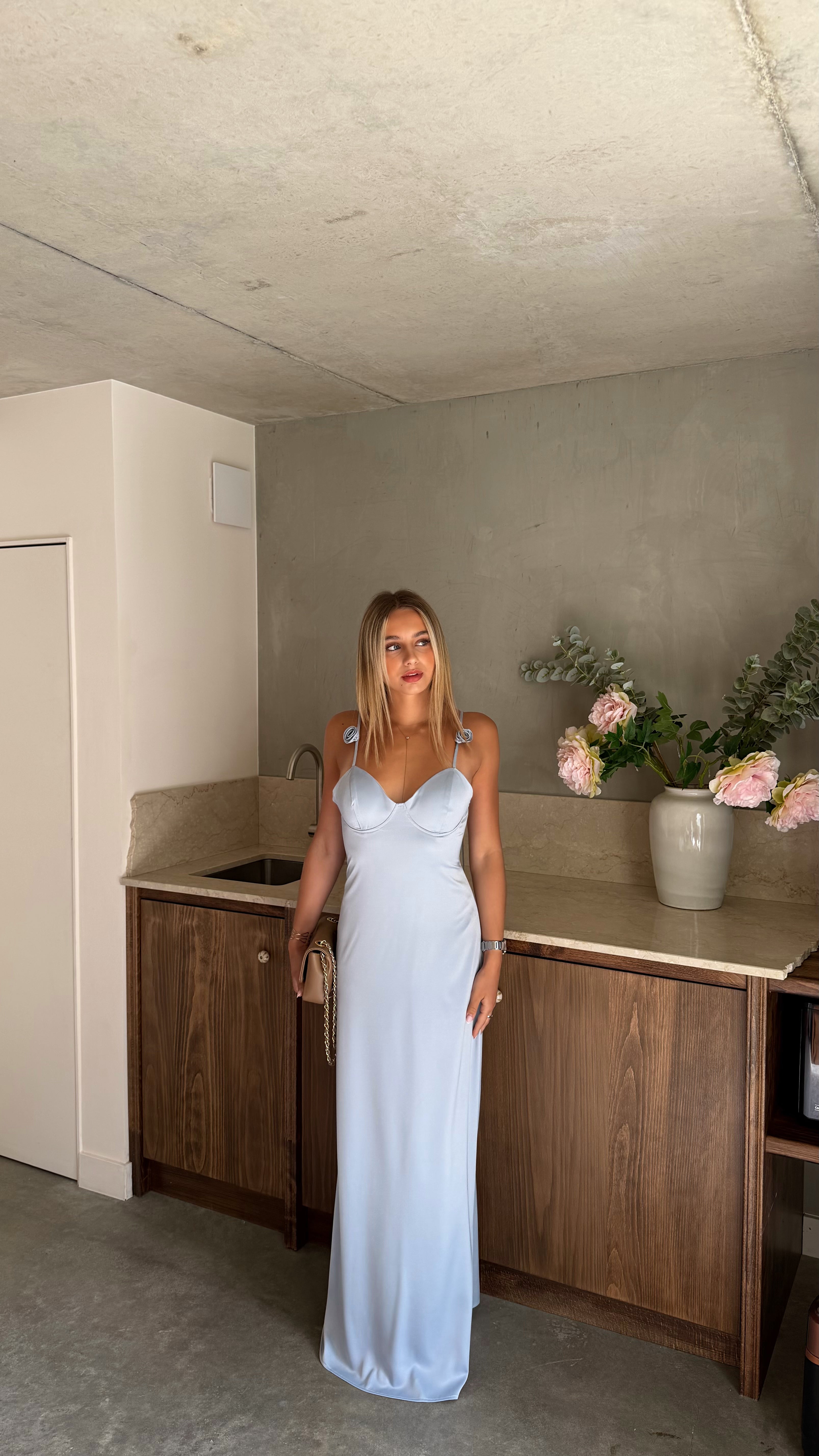 ROBE VALENTINA - BLEU CIEL