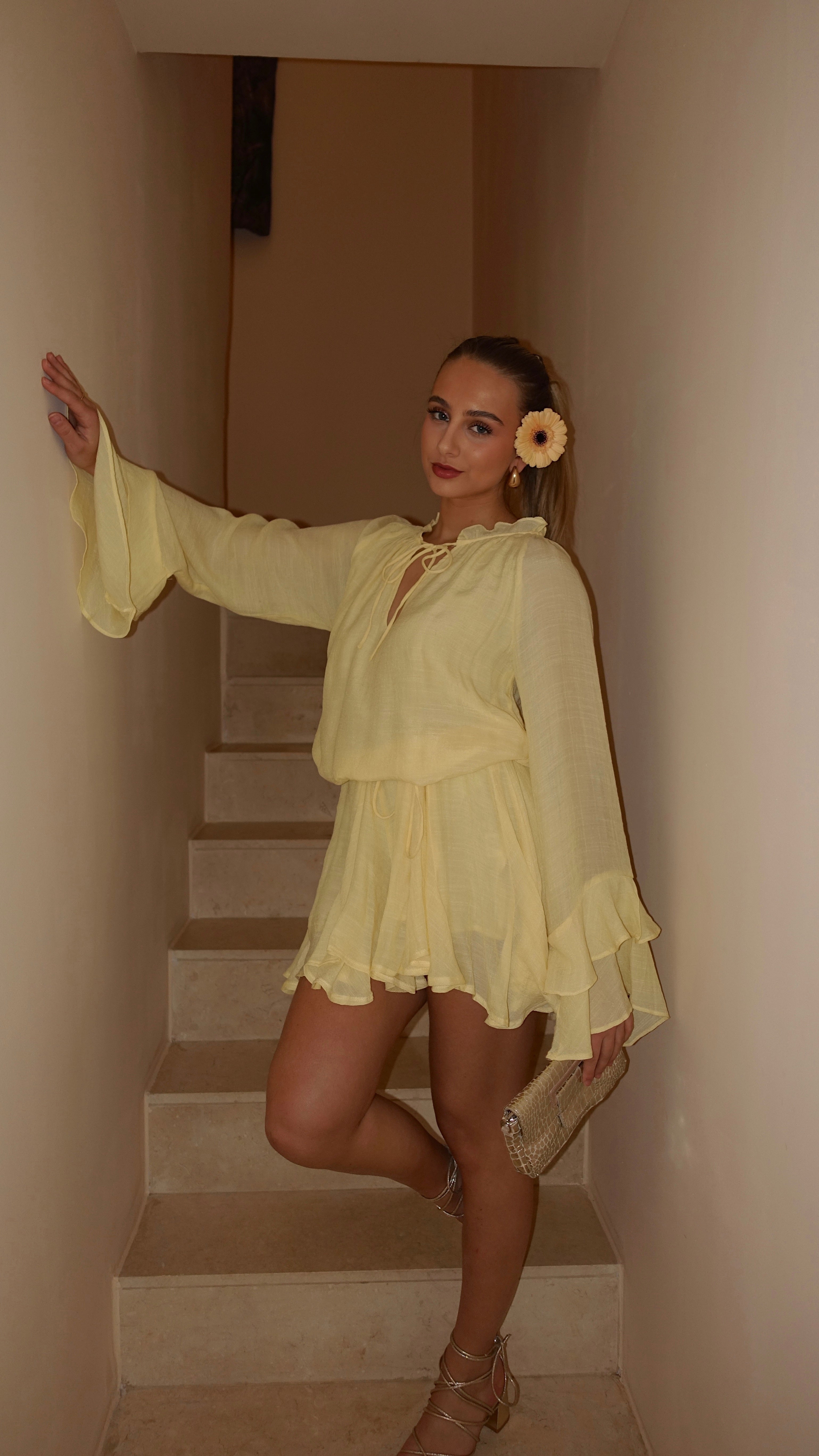 ROBE ISIS - JAUNE