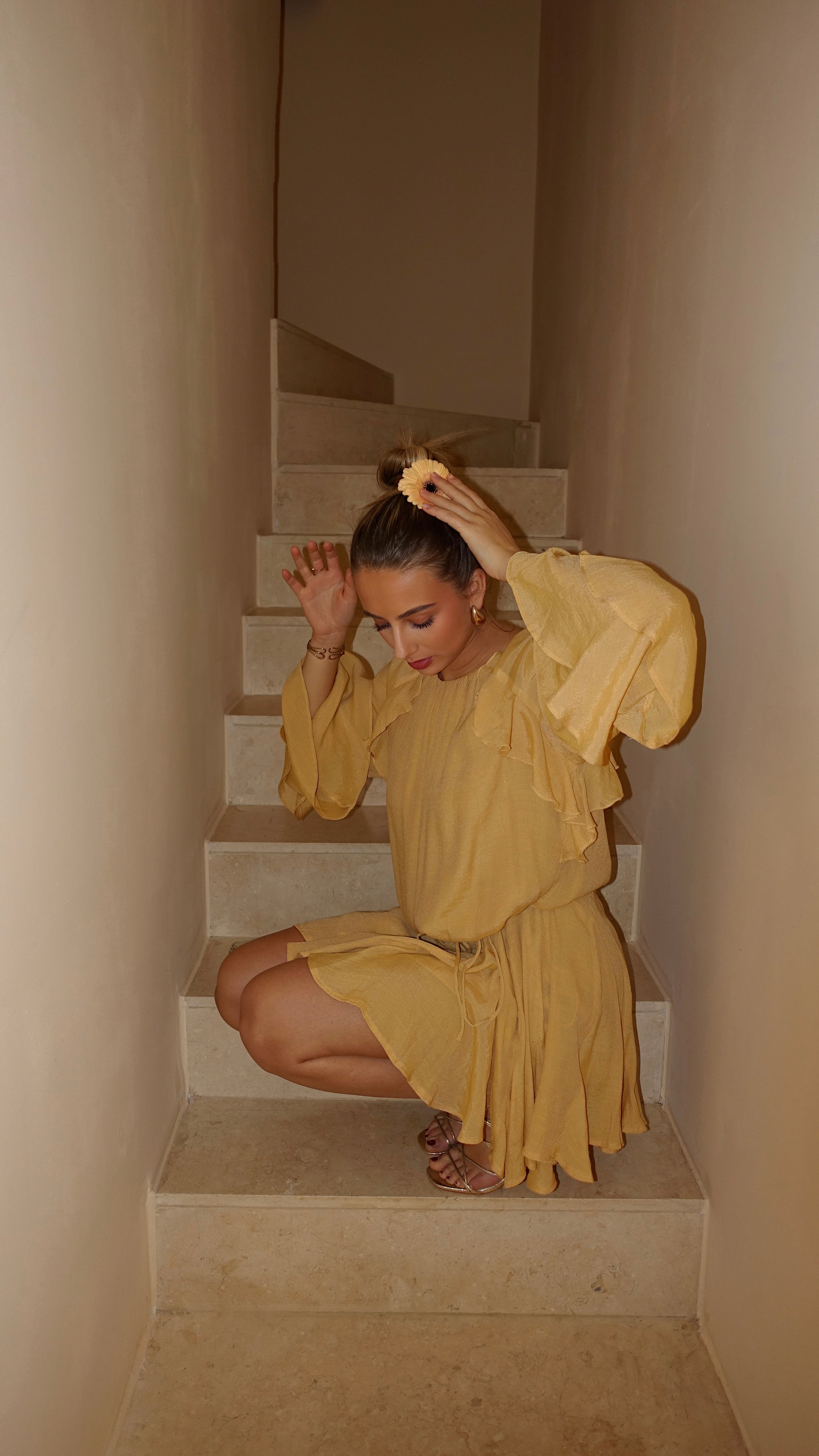 ROBE DOLORES - JAUNE