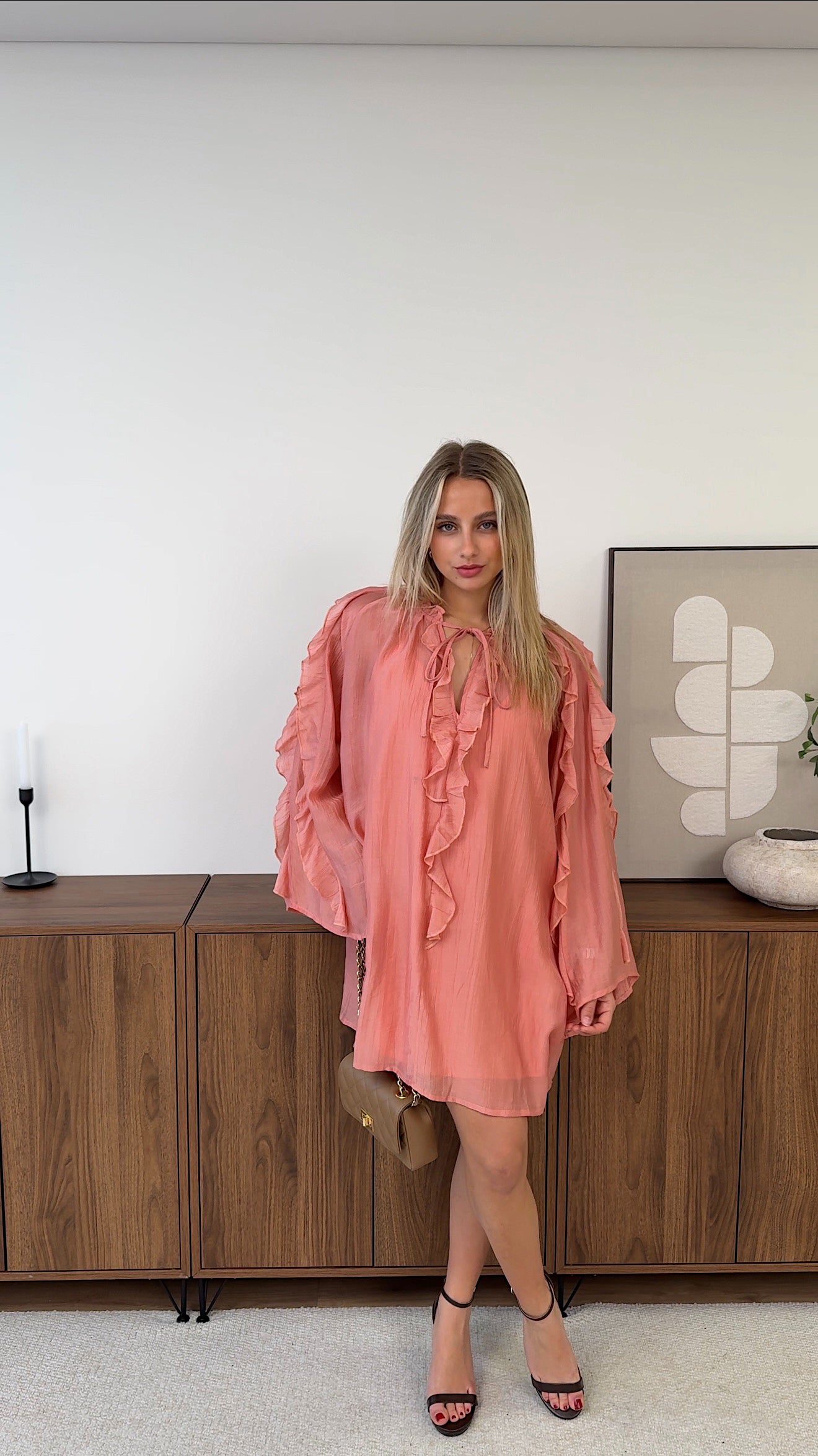 VESTIDO CAROLINE - CORAL