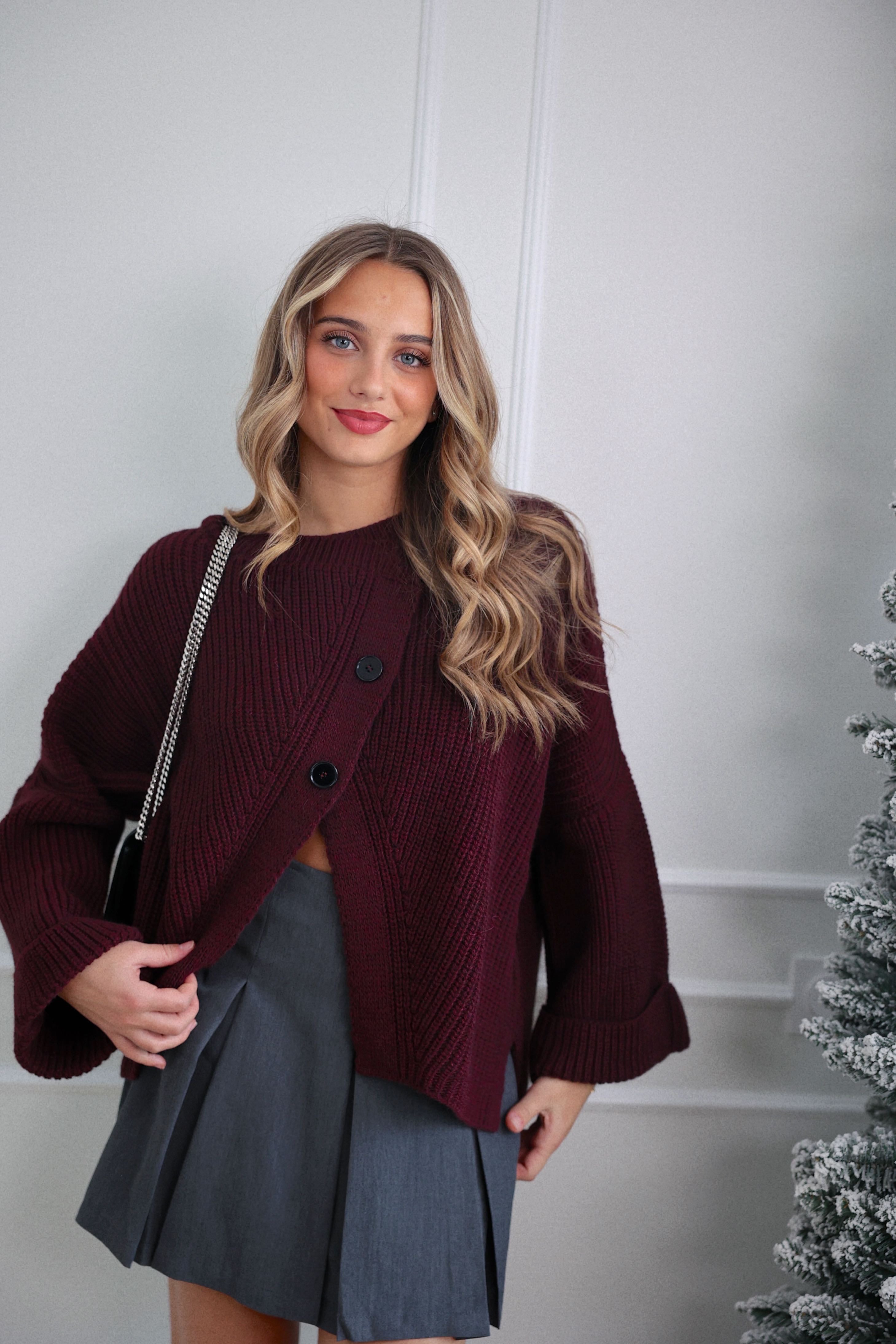 PULL LISON - BORDEAUX