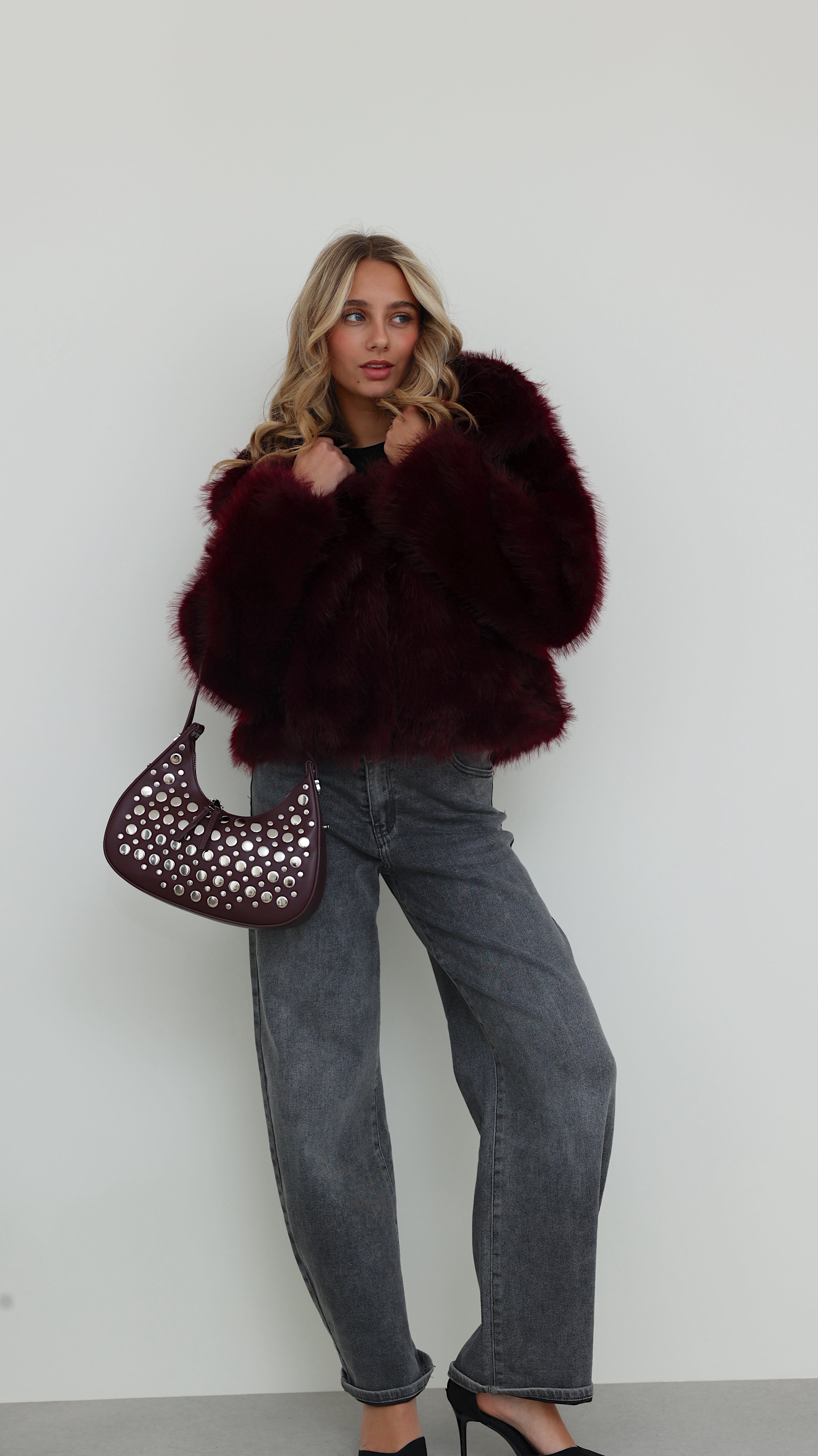 INES JACKET - BORDEAUX