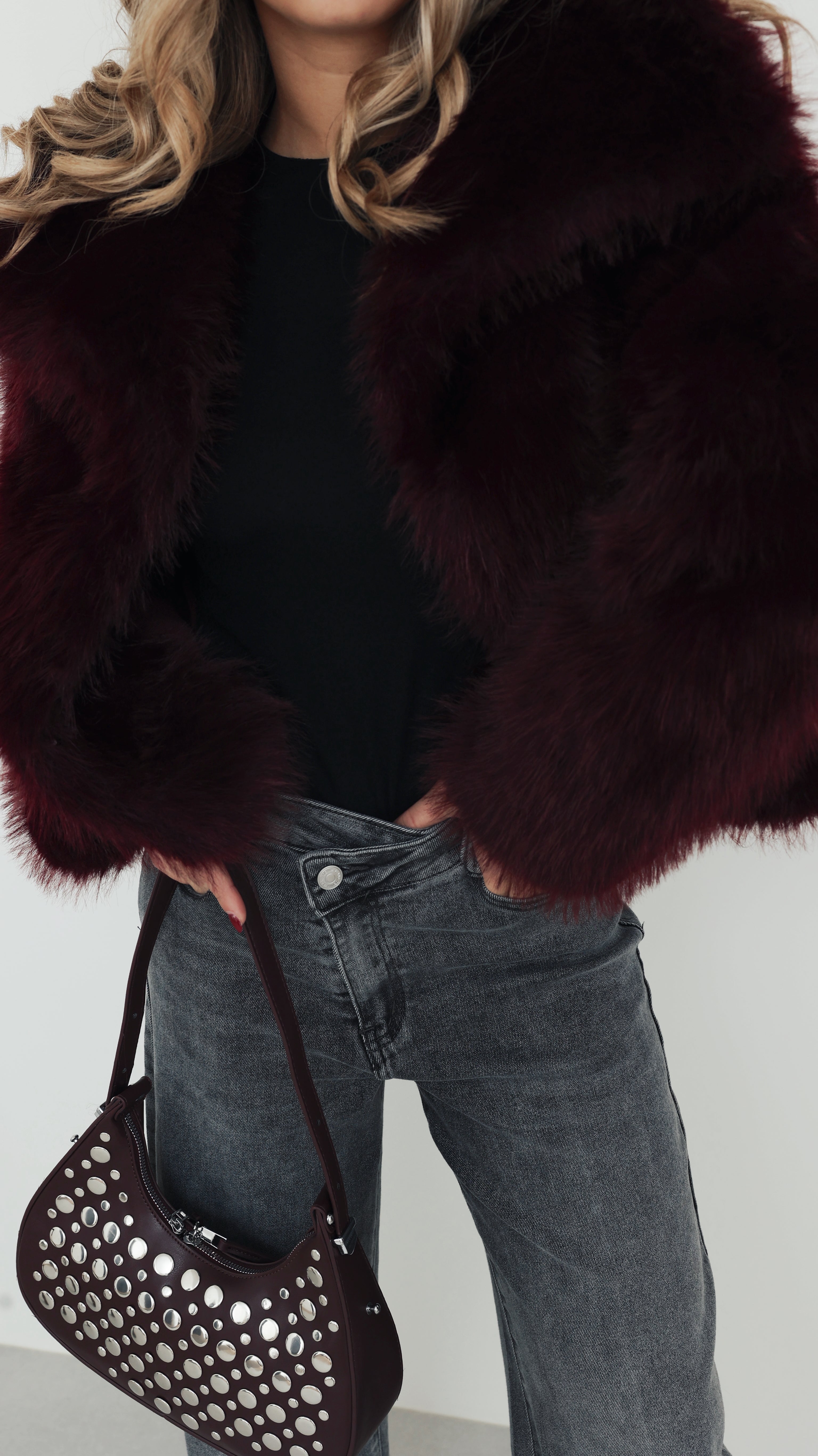 INES JACKET - BORDEAUX