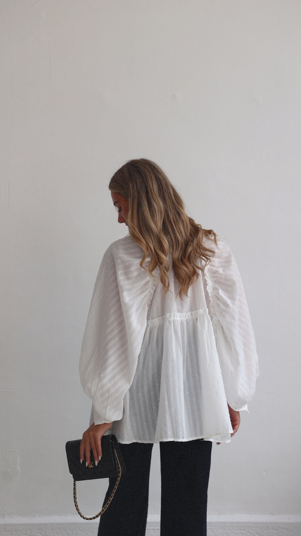BLOUSE AZÉLIE - PLUMETIS BLANC