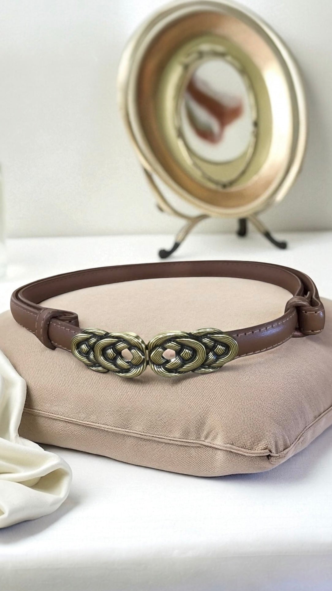 CINTURÓN MELIA - MARRÓN