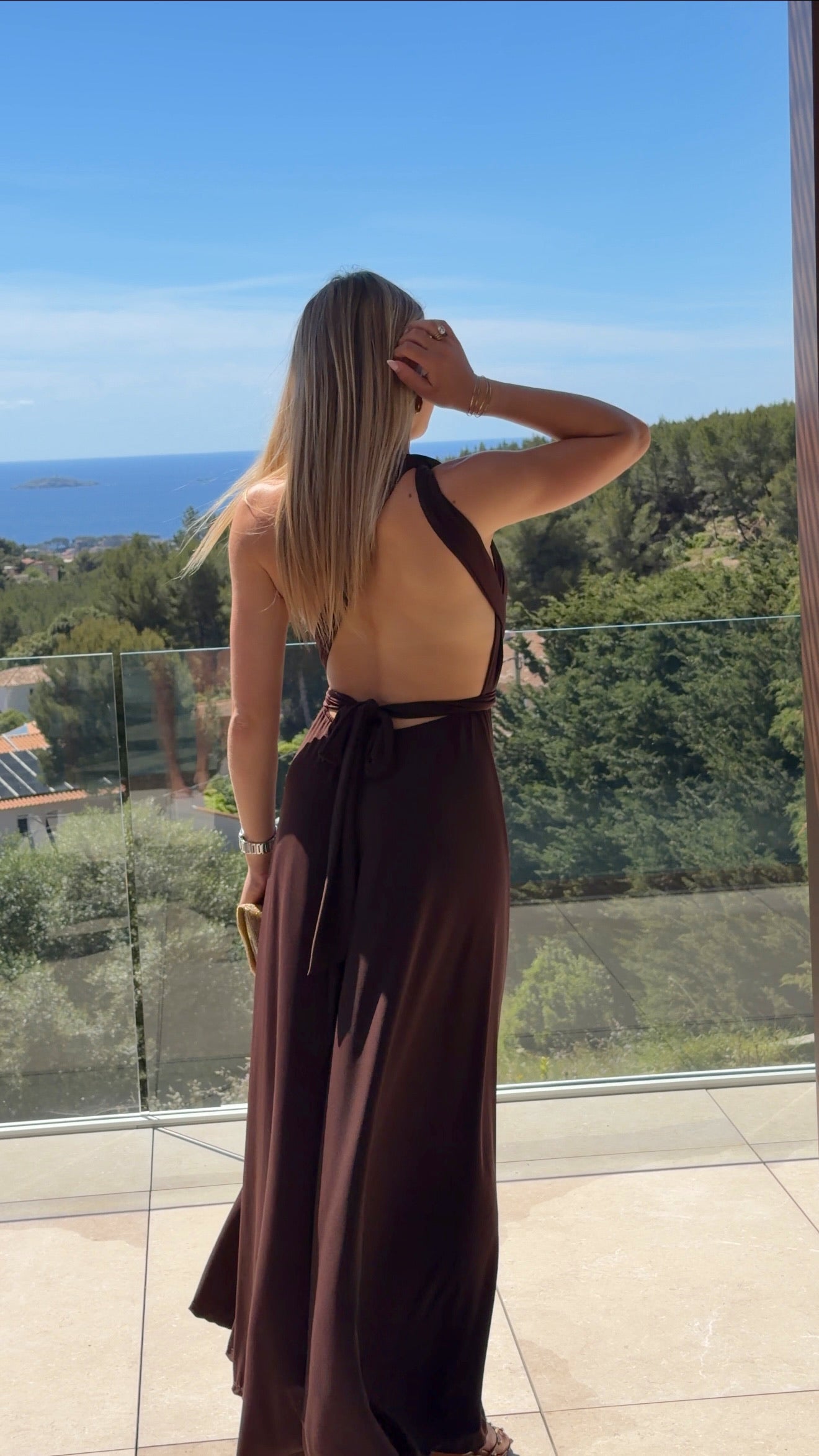 ROBE OLIVIA - CHOCO