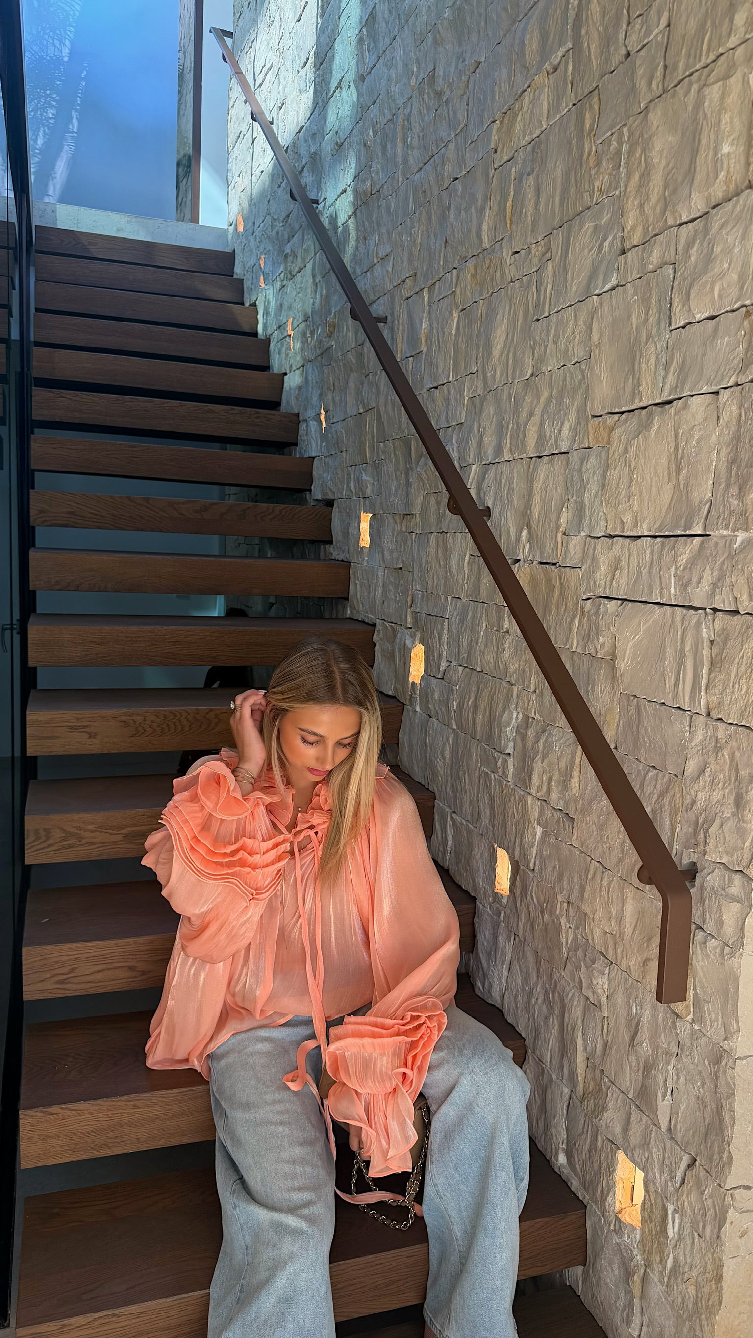 BLOUSE FLORIANE - CORAIL
